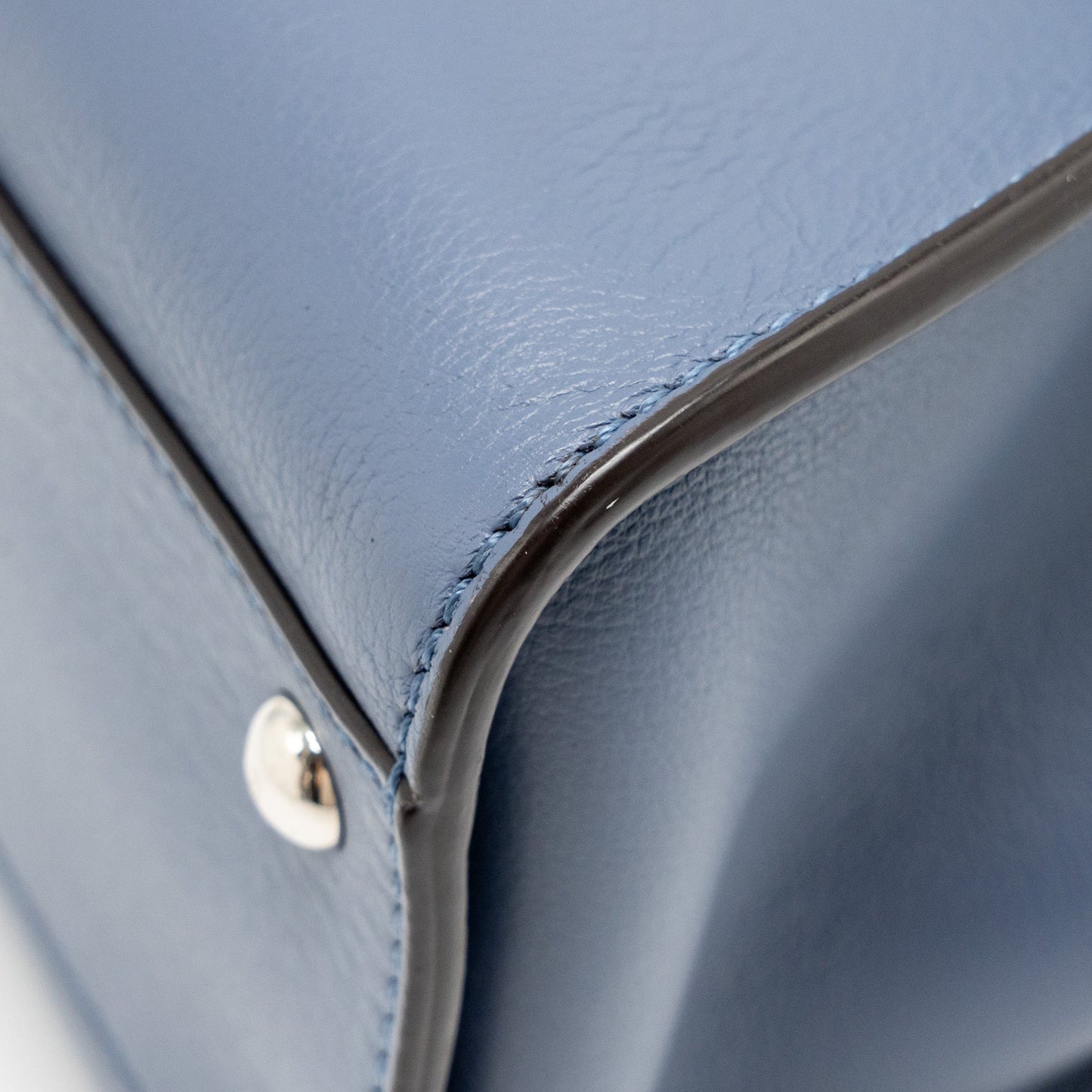 Fendi Medium Peekaboo Calfskin Blue Multicolour Hardware