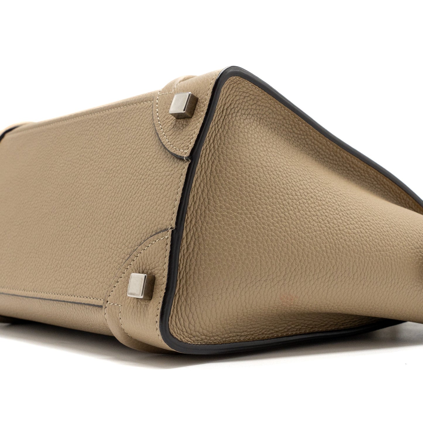 Celine micro luggage bag calfskin dune SHW