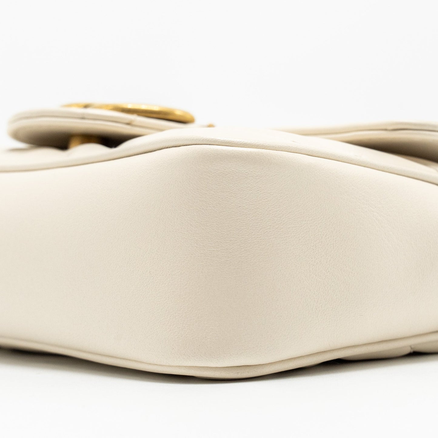 Gucci GG Marmont Super Mini Calfskin White GHW