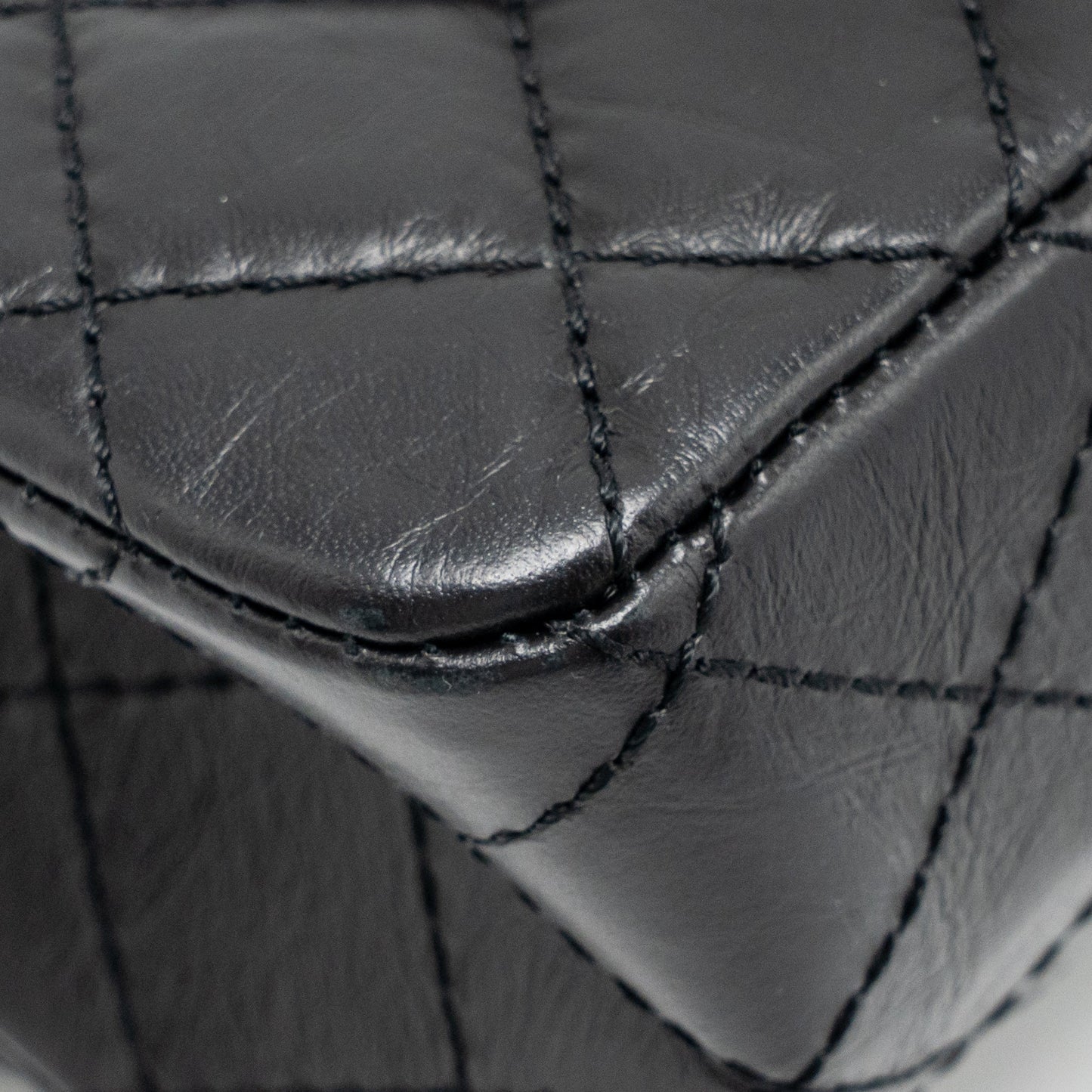 Chanel Small 2.55 Reissue Flap Bag Aged Calfskin Black SHW (Microchip)