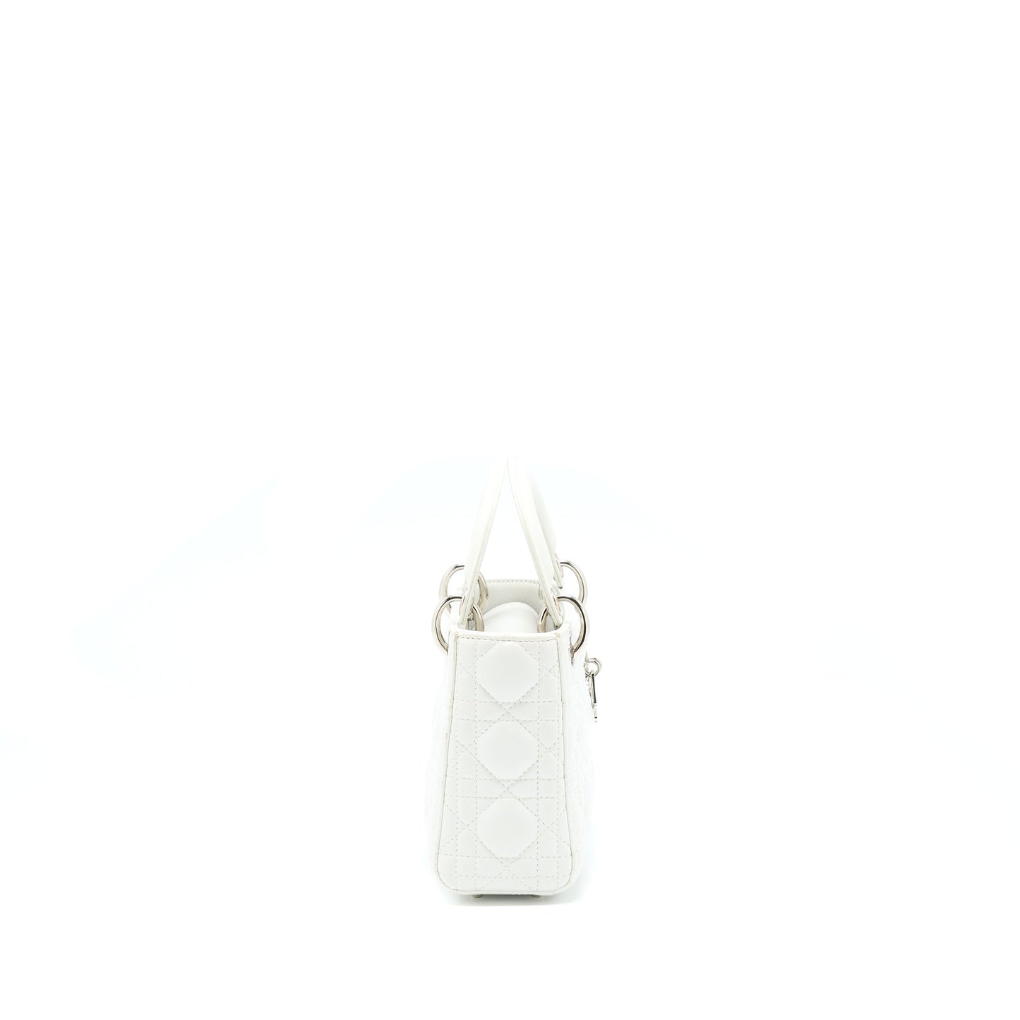 Luxury Dior Mini Lady Luxury Dior Lambskin White SHW