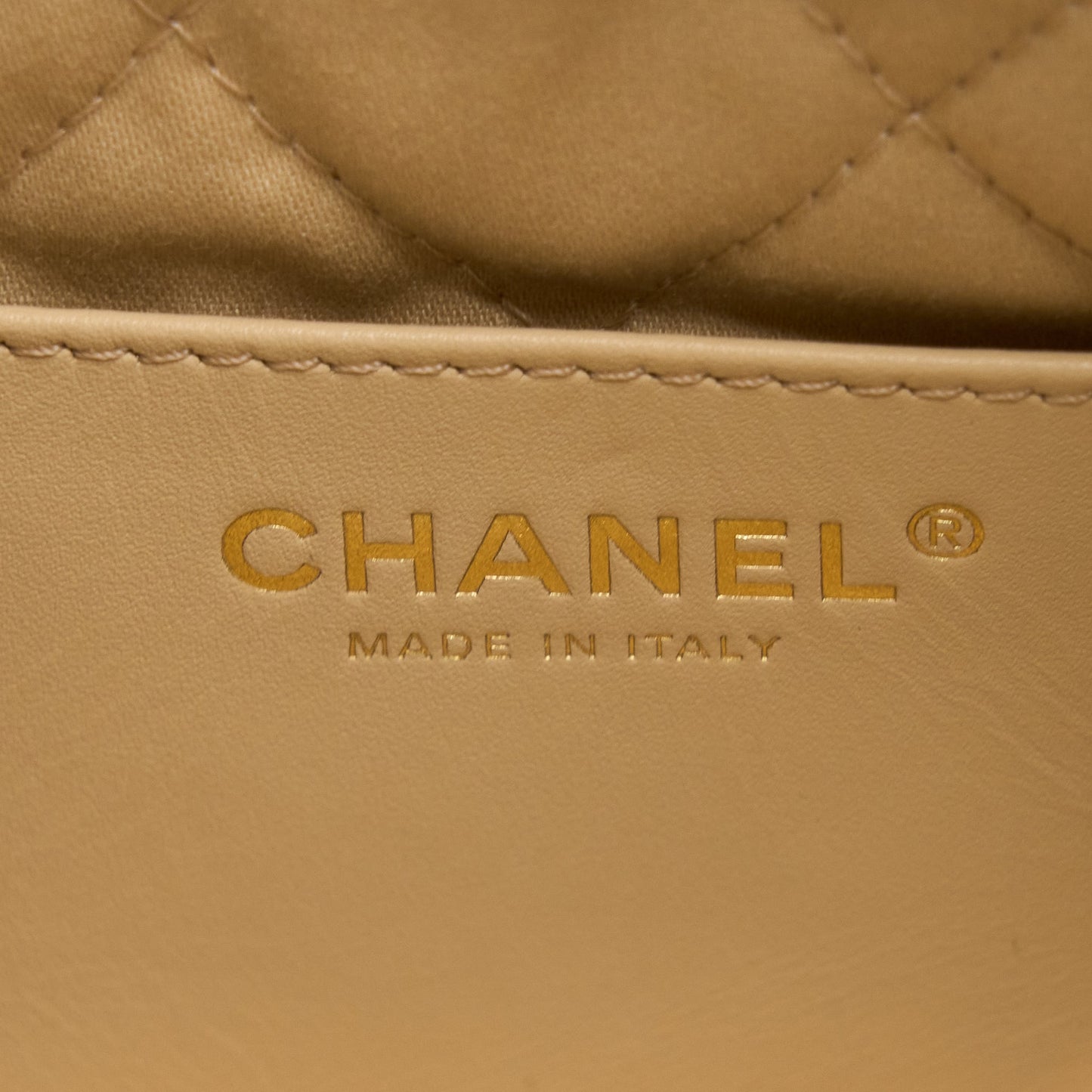 Chanel Mini 22 Bag Shiny Calfskin White Brushed GHW (Microchip)