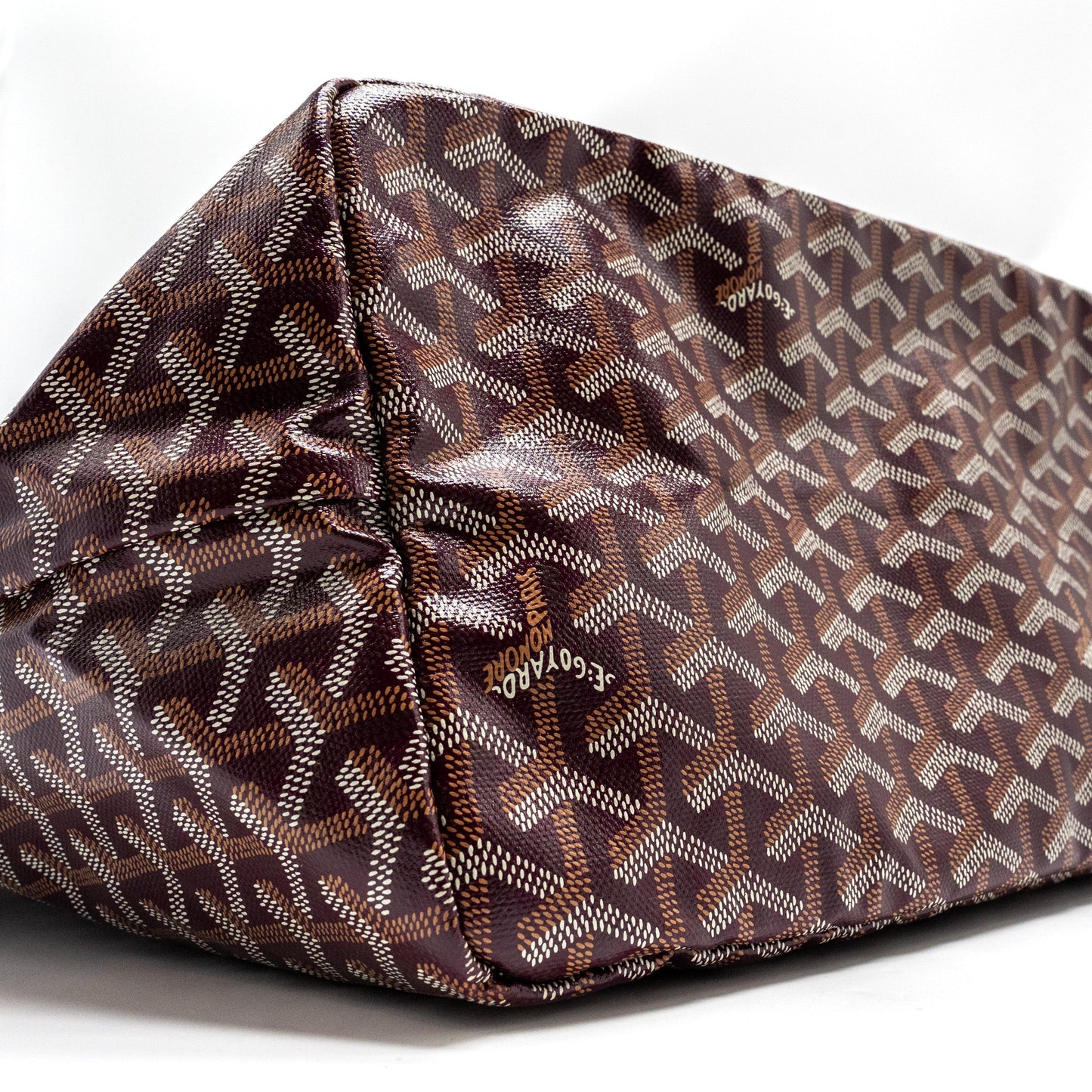 Goyard Saint Louis GM Tote Bag Goyardine Canvas/Calfskin Burgundy SHW