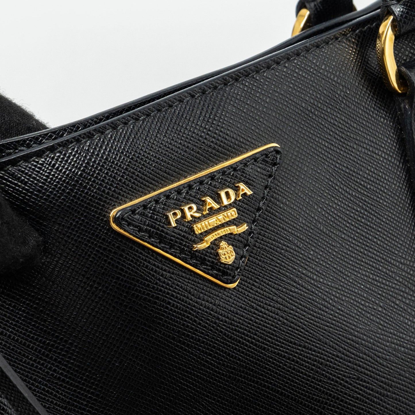 Prada Saffiano Tote Bag Calfskin Black GHW
