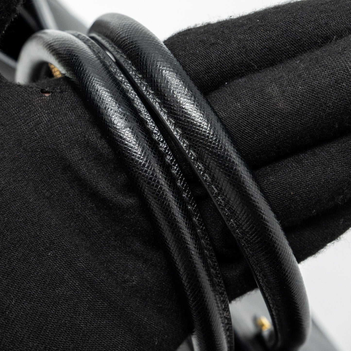 Prada Saffiano Tote Bag Calfskin Black GHW