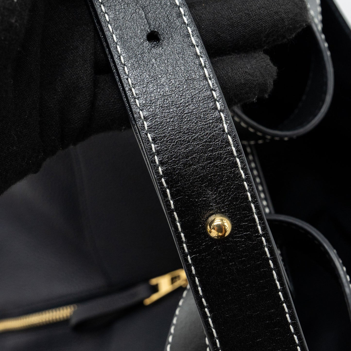 Loewe medium hammock bag grained calfskin dark blue GHW