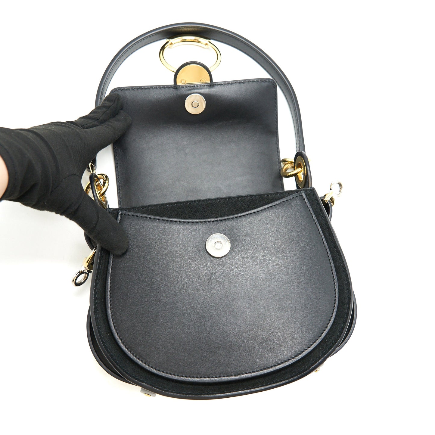 CHLOE TESS CROSSBODY BAG IN BLACK