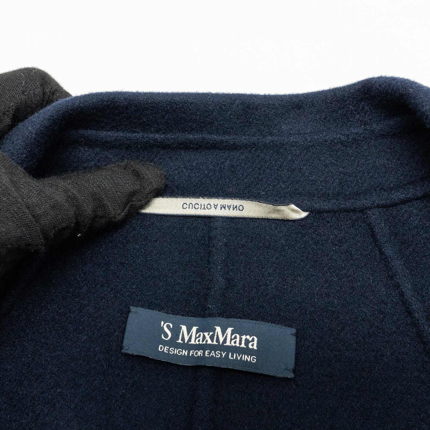 ‘S Max Mara size 34 Esturia coat Lana vergine navy