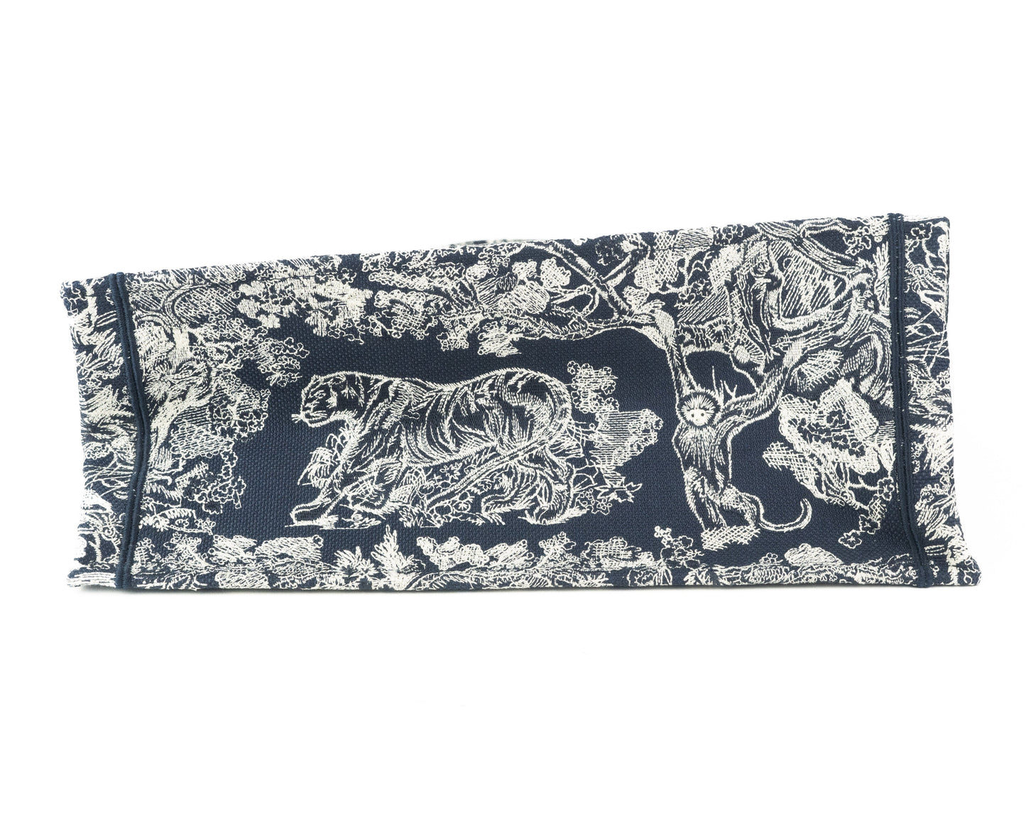Dior Book Tote in Blue Toile De Jouy Reverse Embroidery