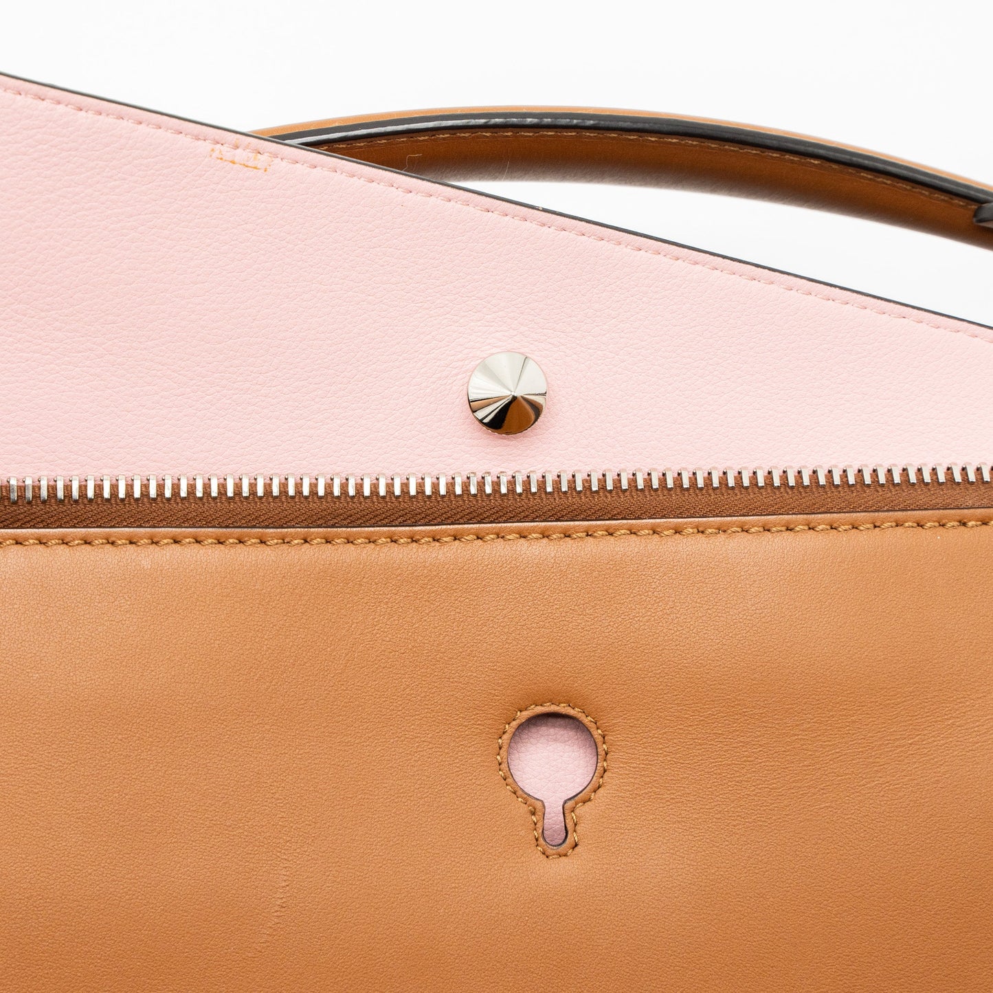 Fendi DotCom Bag Calfskin Brown SHW