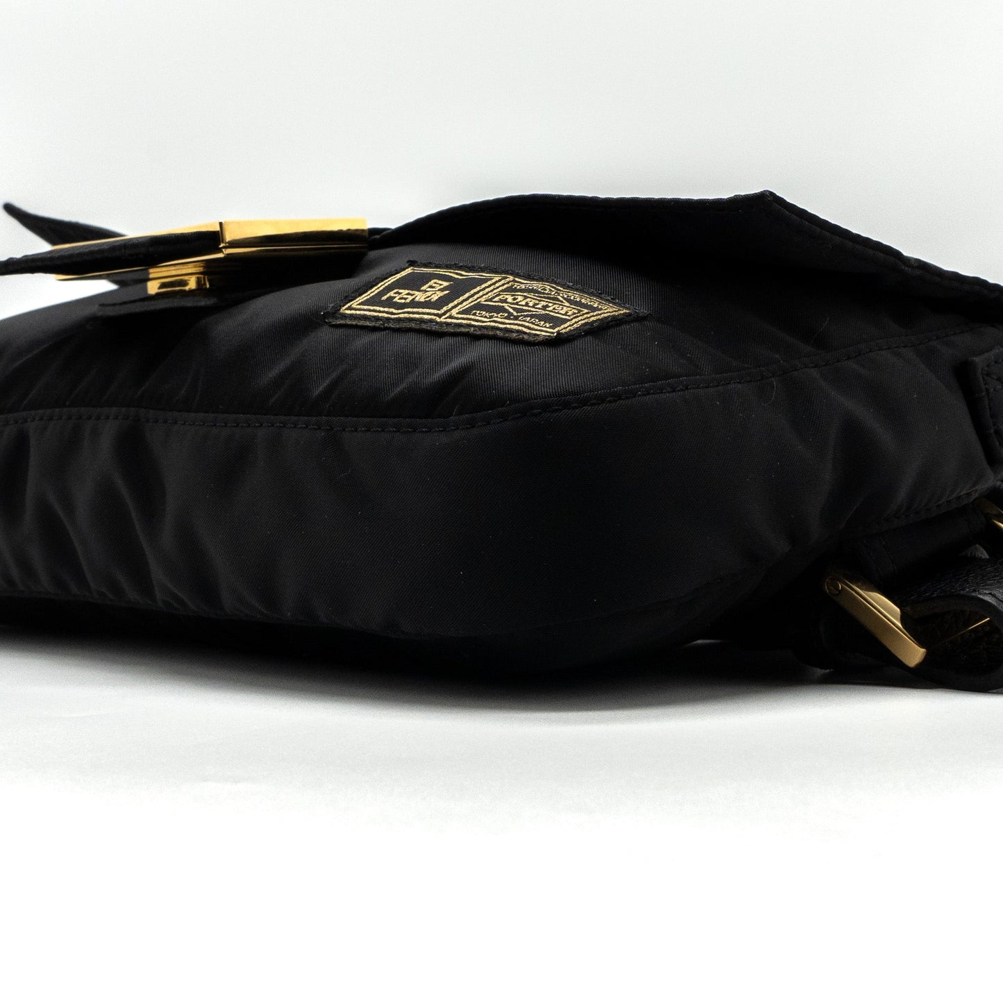 Fendi regular baguette nylon black GHW