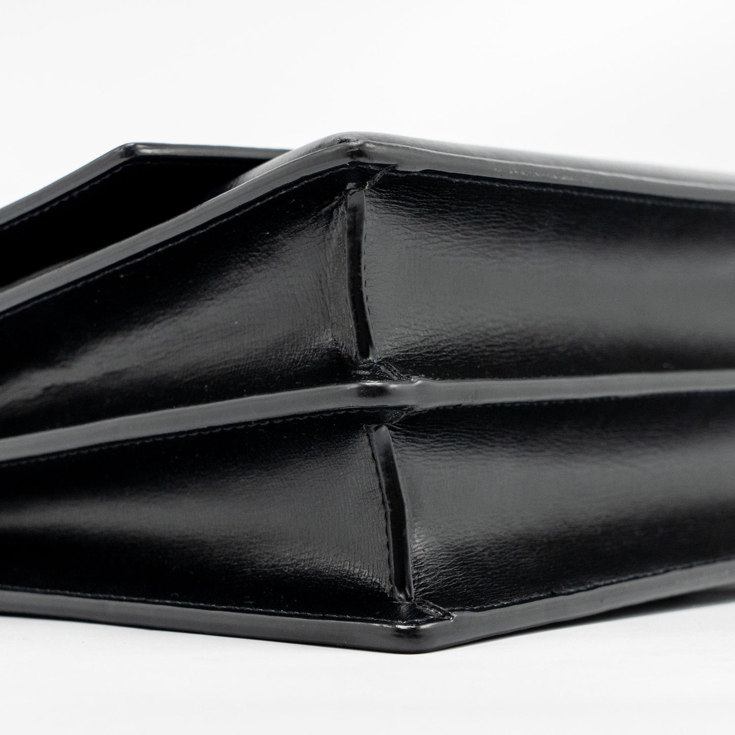 Saint Laurent/YSL Medium Sunset Bag Smooth Leather Black GHW