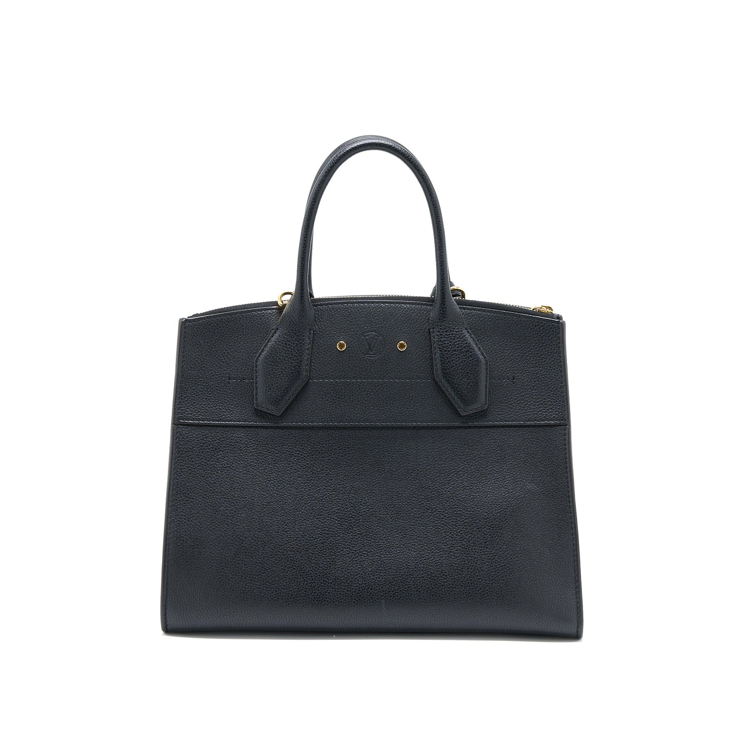 Louis Vuitton City Steamer MM Grained Calfskin Black GHW