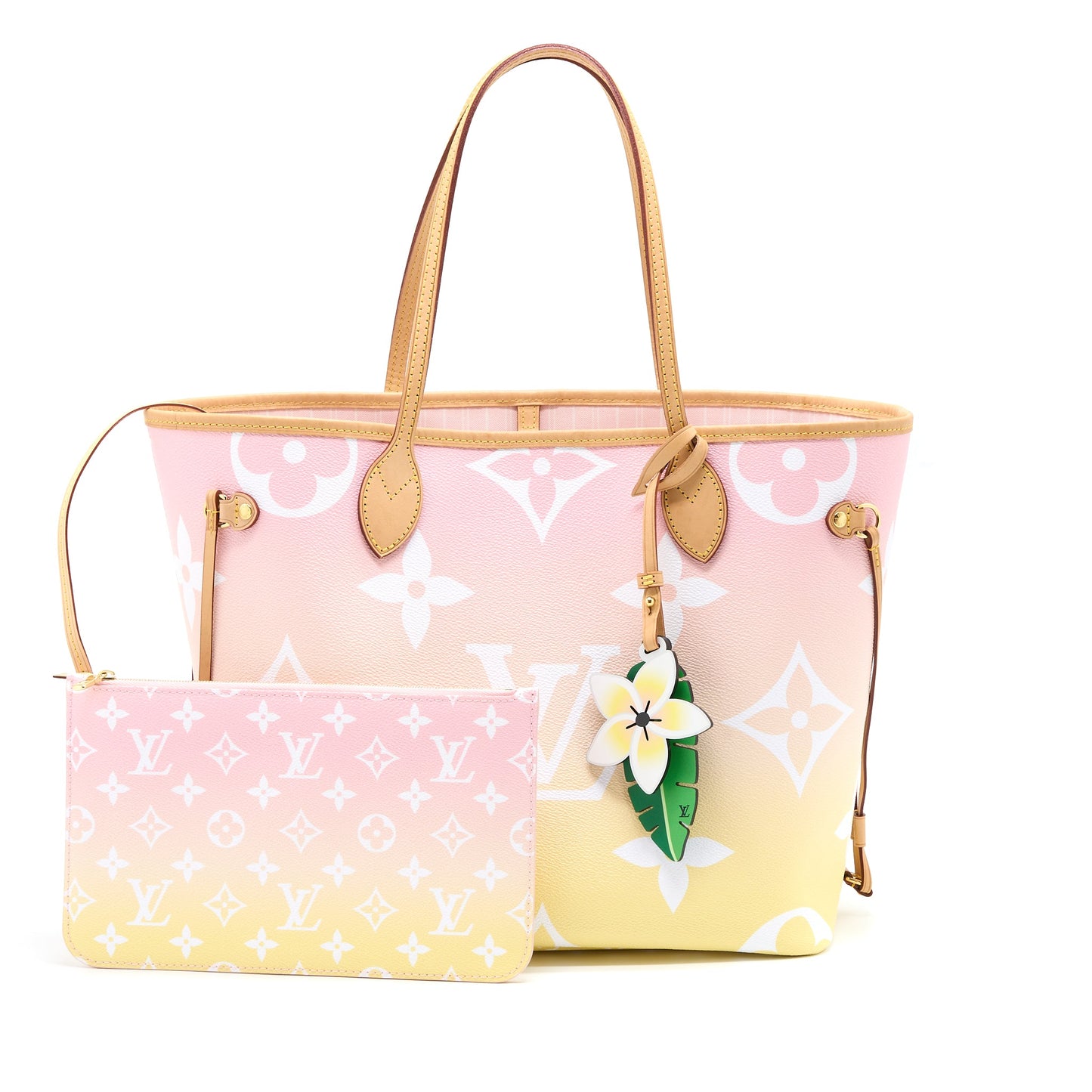 Louis Vuitton Neverfull MM By The Pool Ombré Rose GHW
