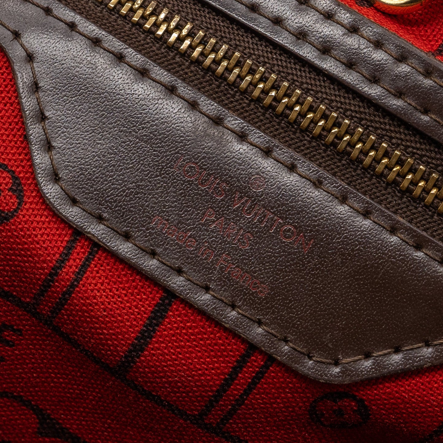 LOUIS VUITTON NEVERFULL DAMIER EBENE GM GHW