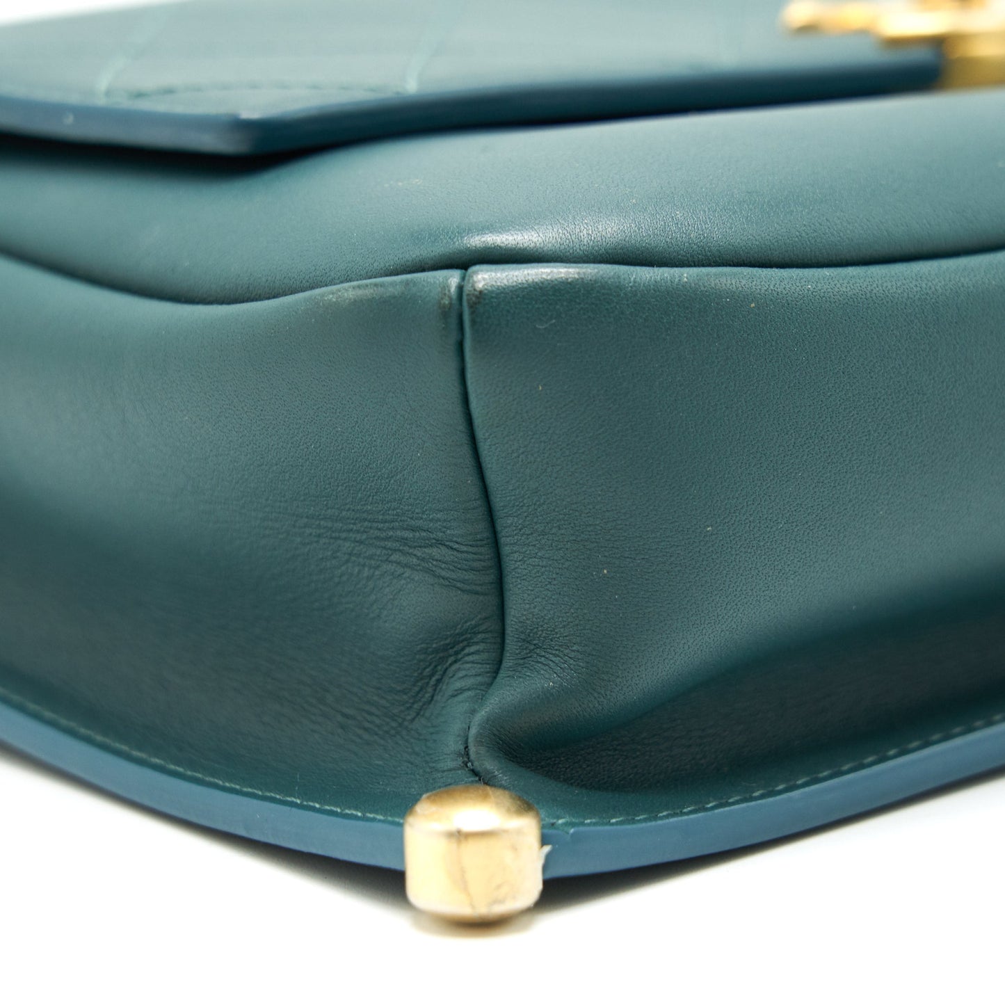 CHANEL FLAP BAG IN DARK TURQUOISE IN GHW