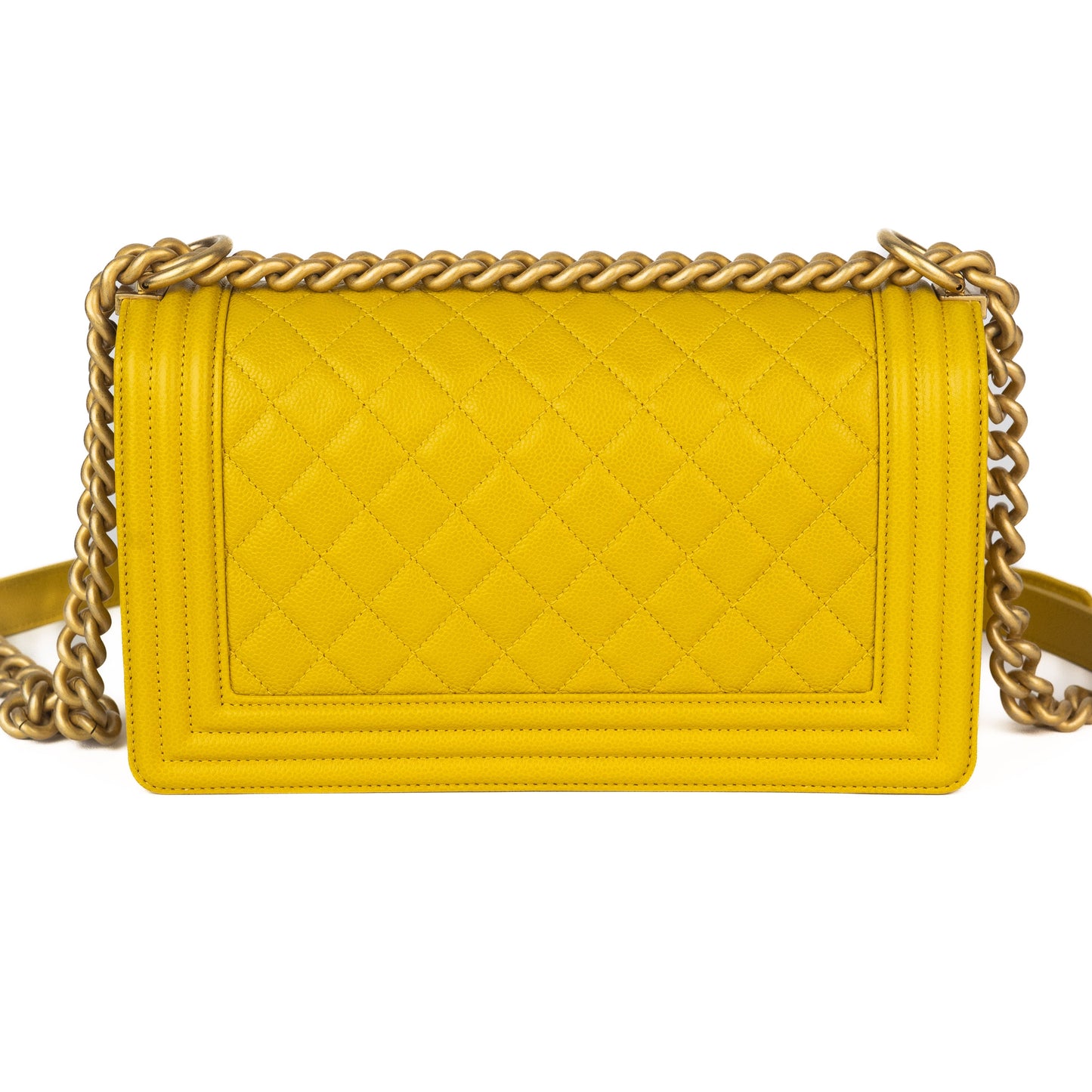 Chanel Grained Calfskin Medium Boy Bag