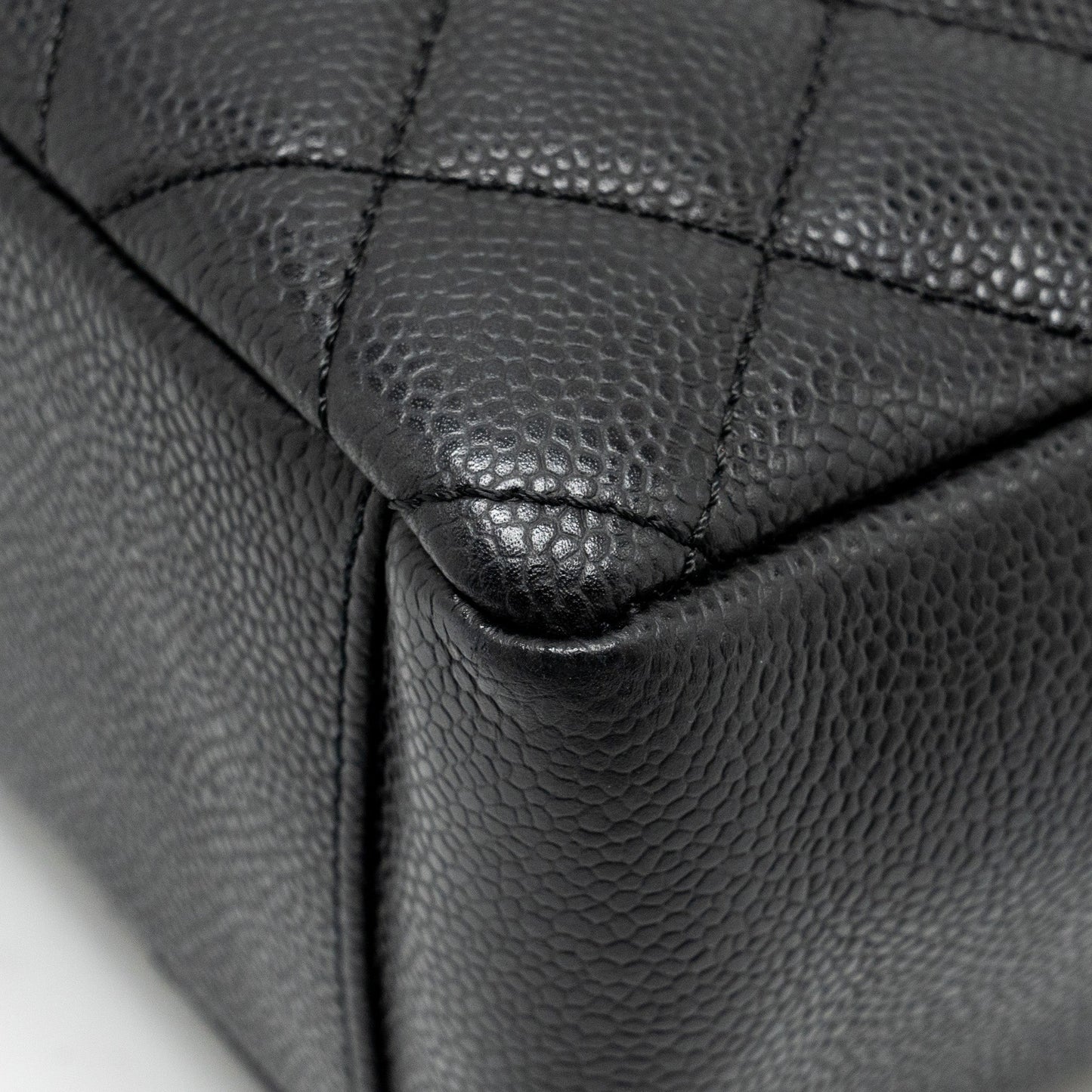 Chanel Petit Shopping Tote Bag Caviar BLACK GHW