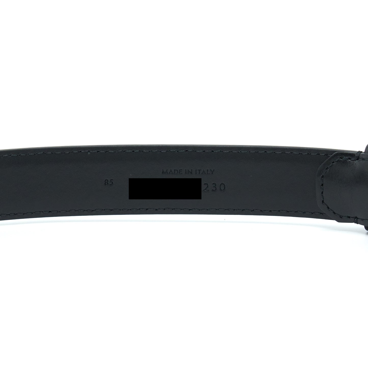 Celine Size 85 Triomphe Belt Smooth Calfskin Black GHW