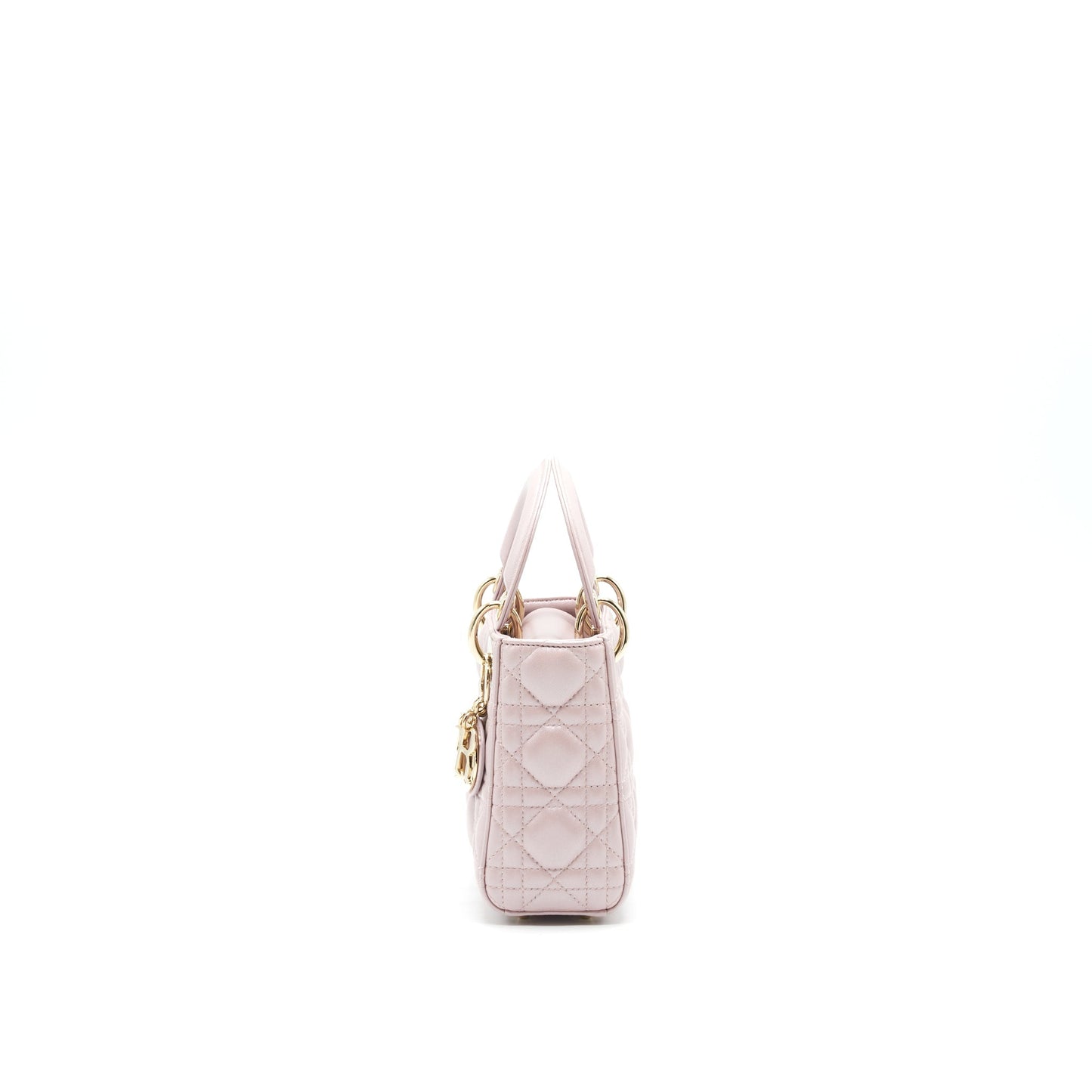 Luxury Dior Lady Luxury Dior Mini Tote Bag Pink with LGHW