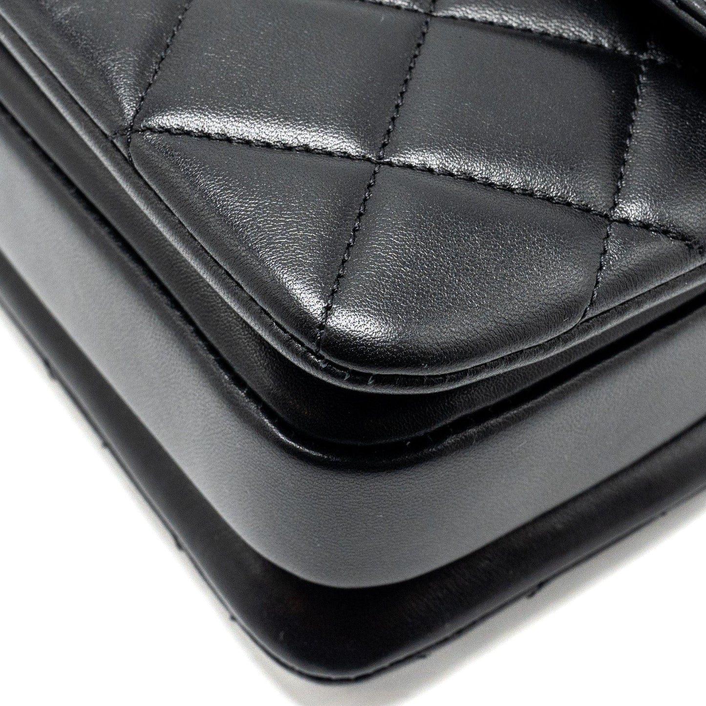 Chanel Small Trendy CC Flap Bag Lambskin Black LGHW (Microchip)