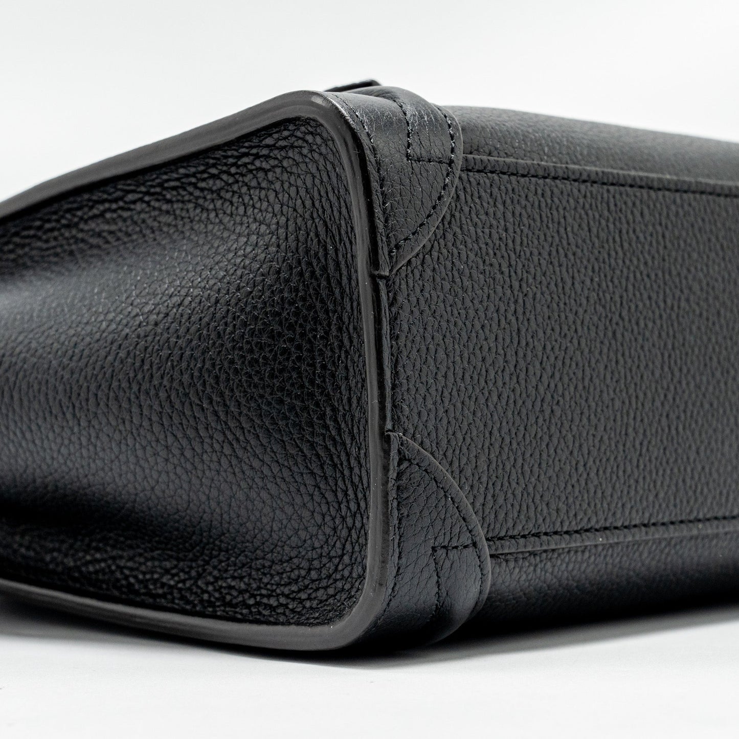 Celine nano luggage bag calfskin black SHW