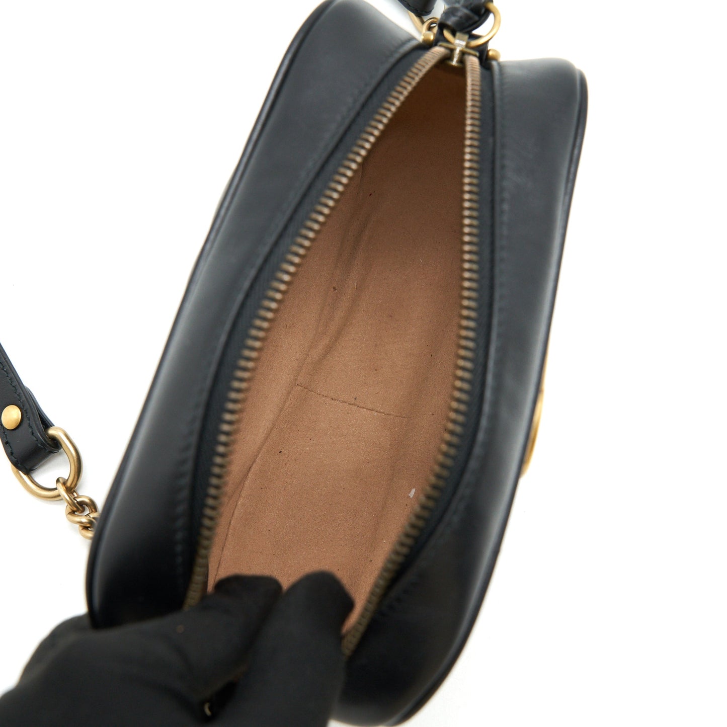 GUCCI MARMONT CAMERA BAG BLACK