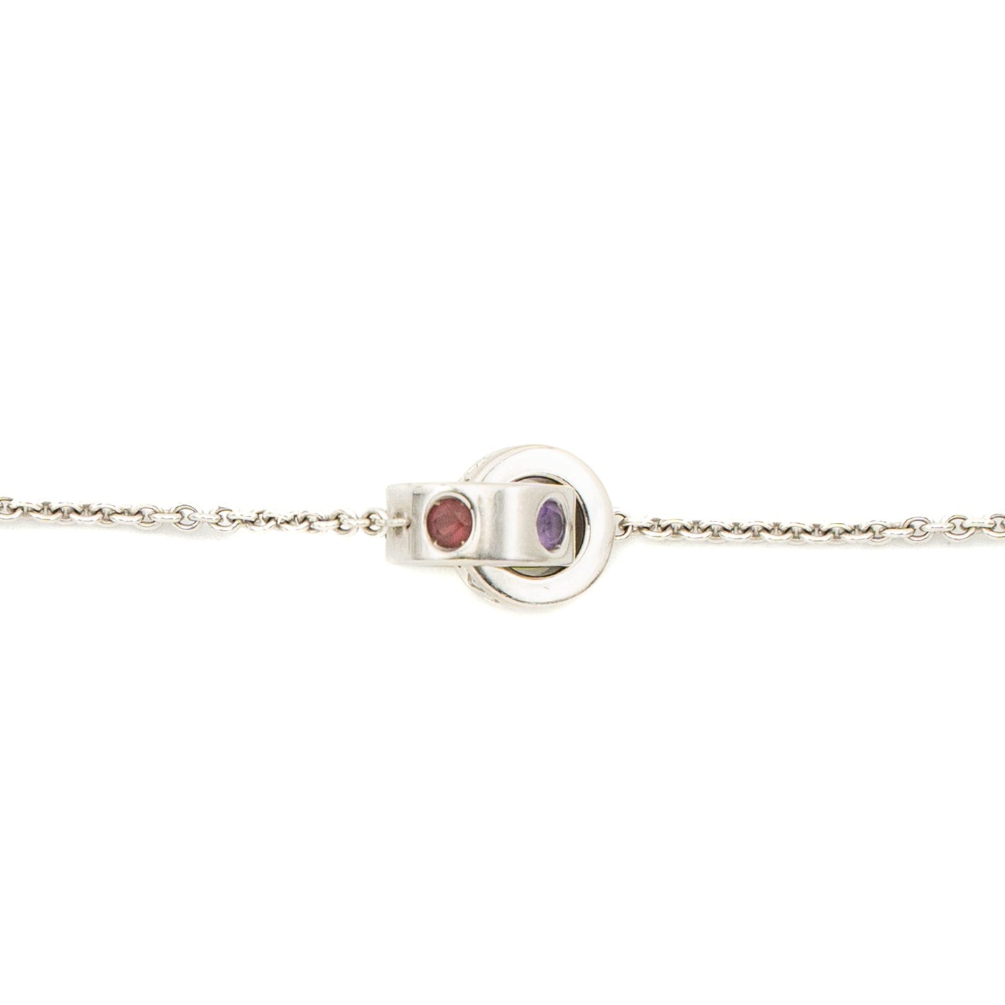 Bvlgari Size S/M Inner Locking Ring Bracelet White Gold