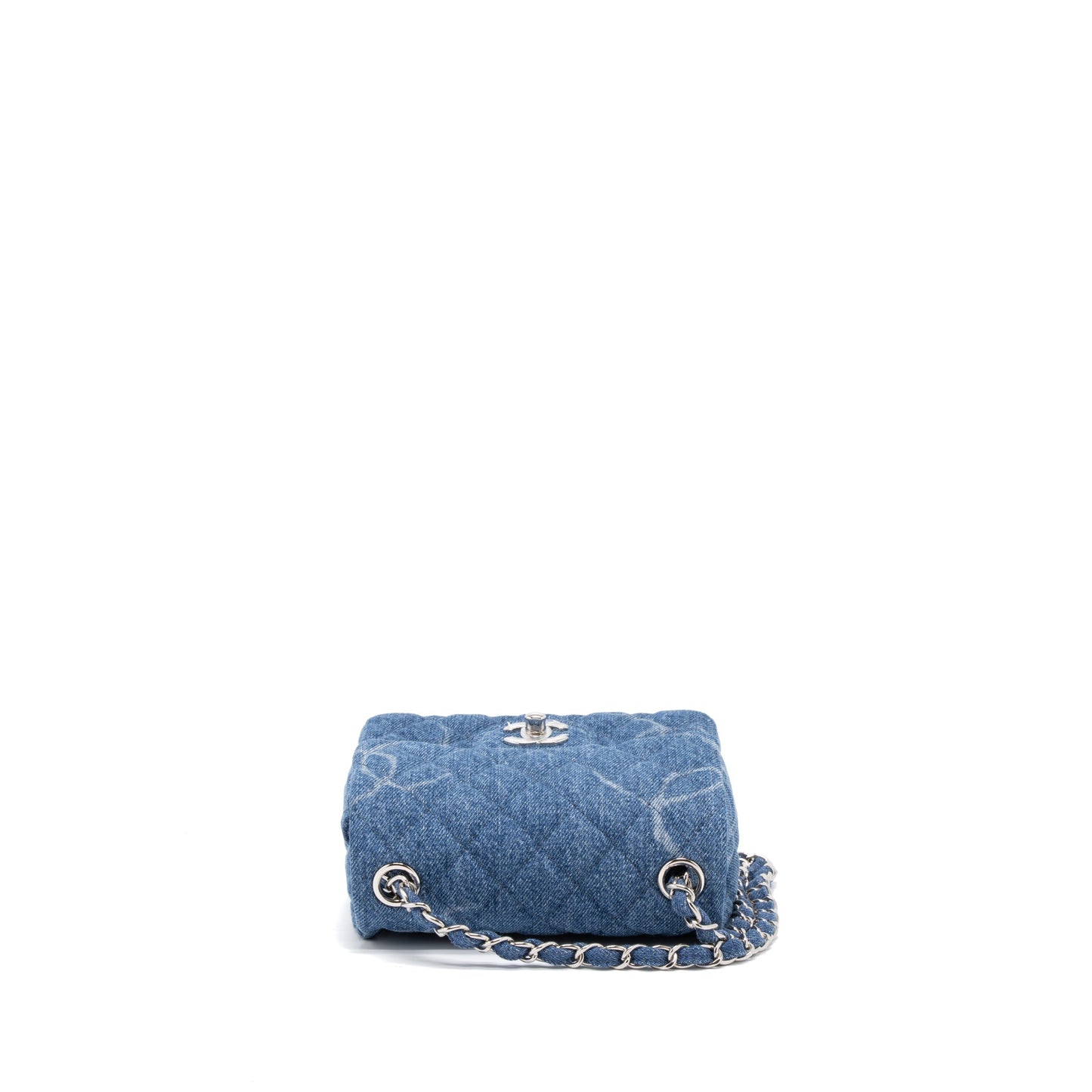Chanel Mini Square Flap Bag Denim SHW