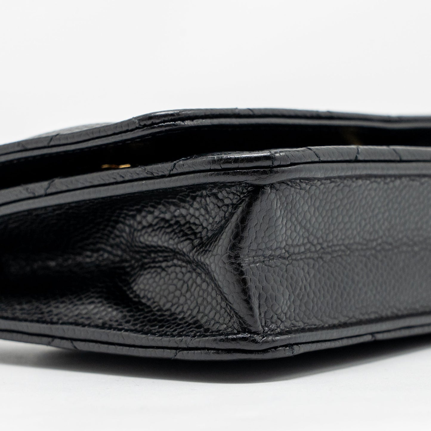 Chanel Classic Wallet On Chain Caviar Black GHW (microchip)