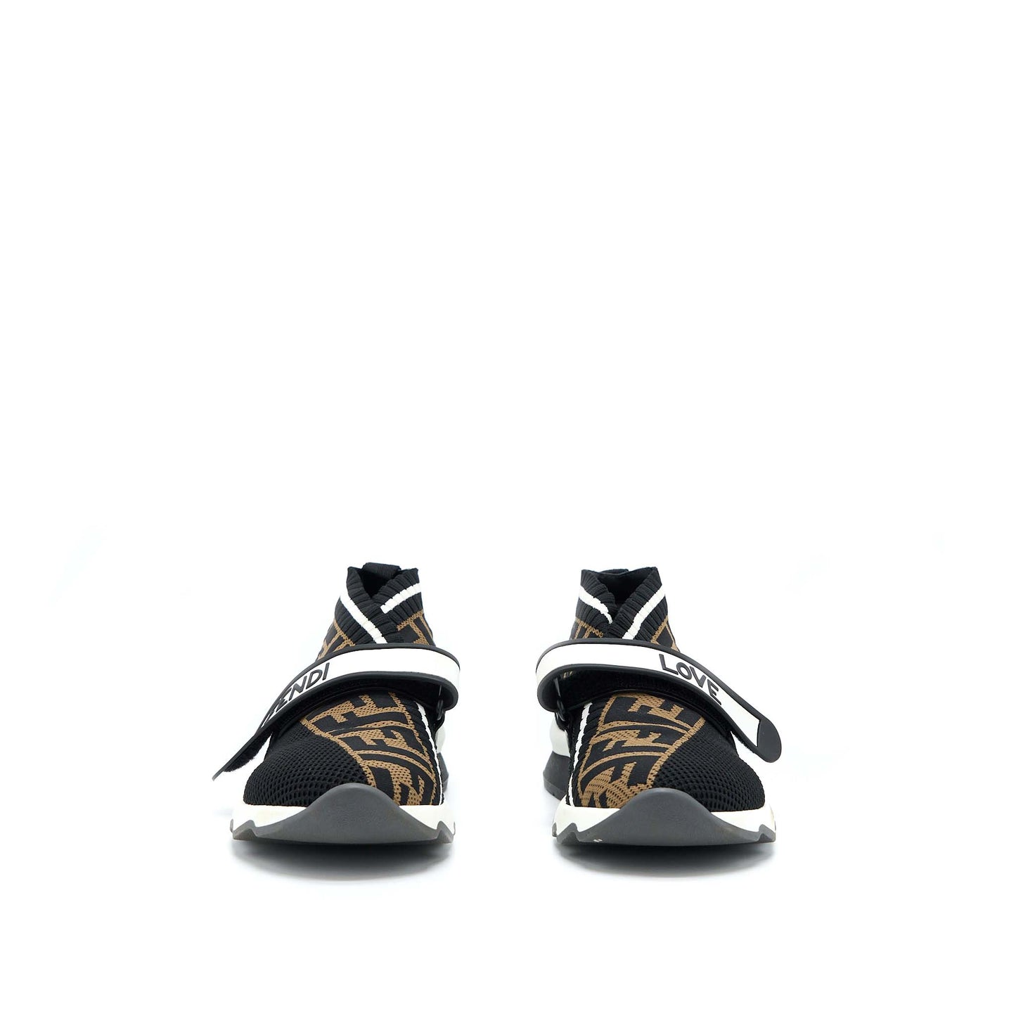 Fendi Size 37 Fabric Black Sneaker