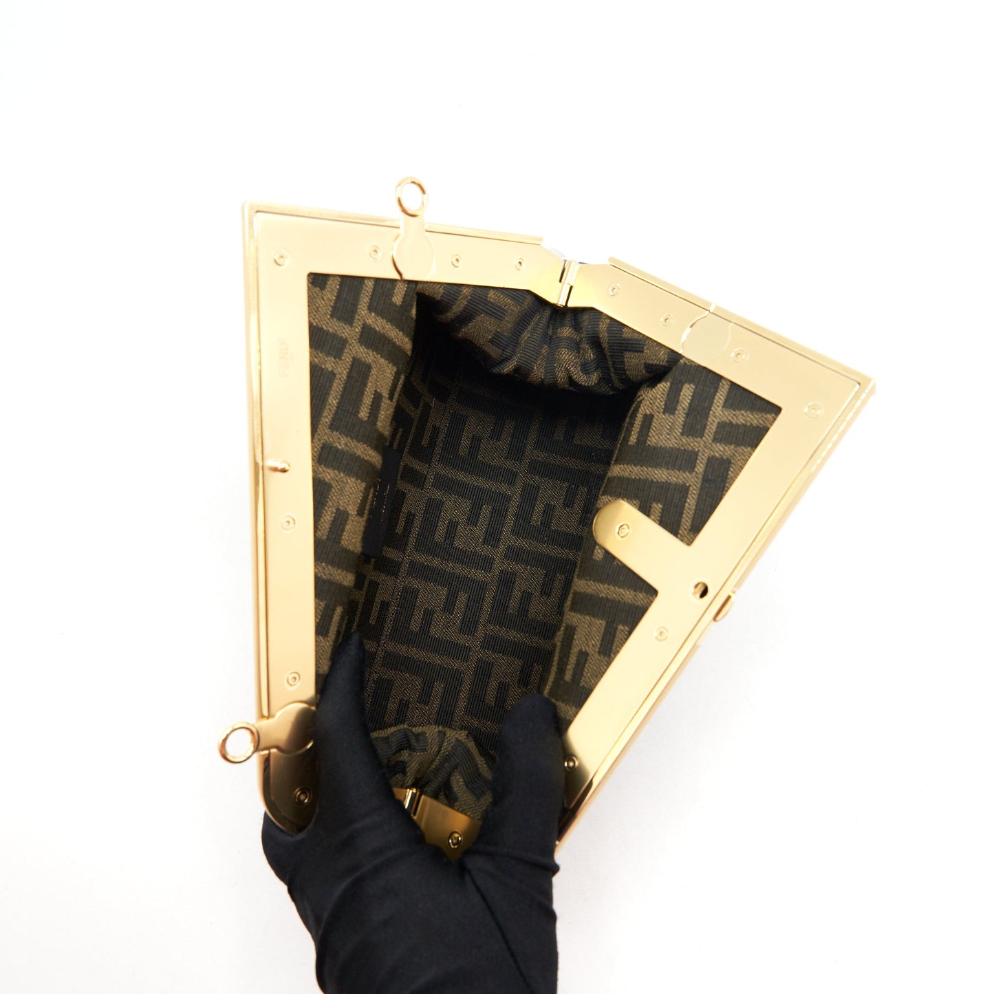 Fendi fendi first bag Small nappa black GHW