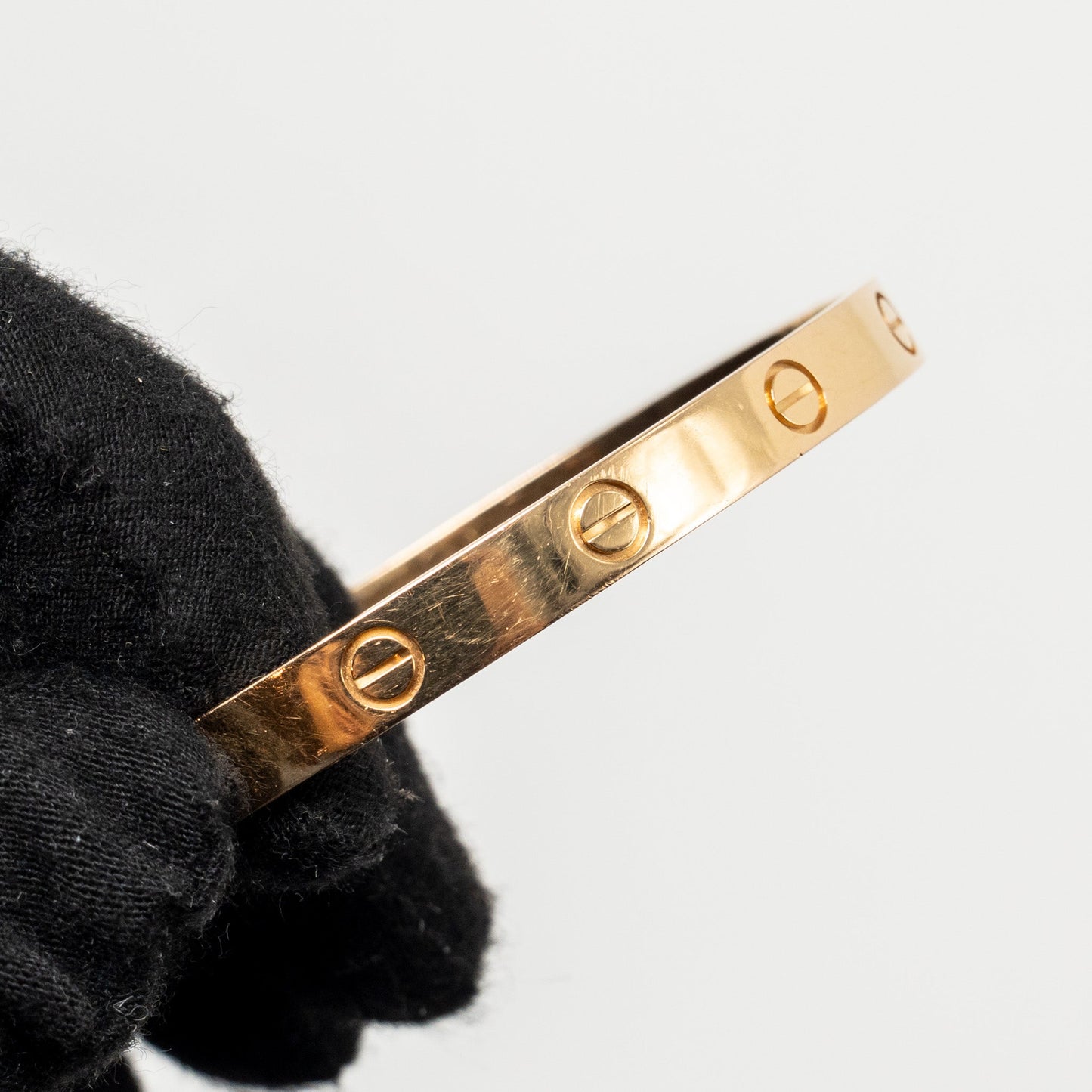 Cartier Size 17 Love Bracelet Rose Gold
