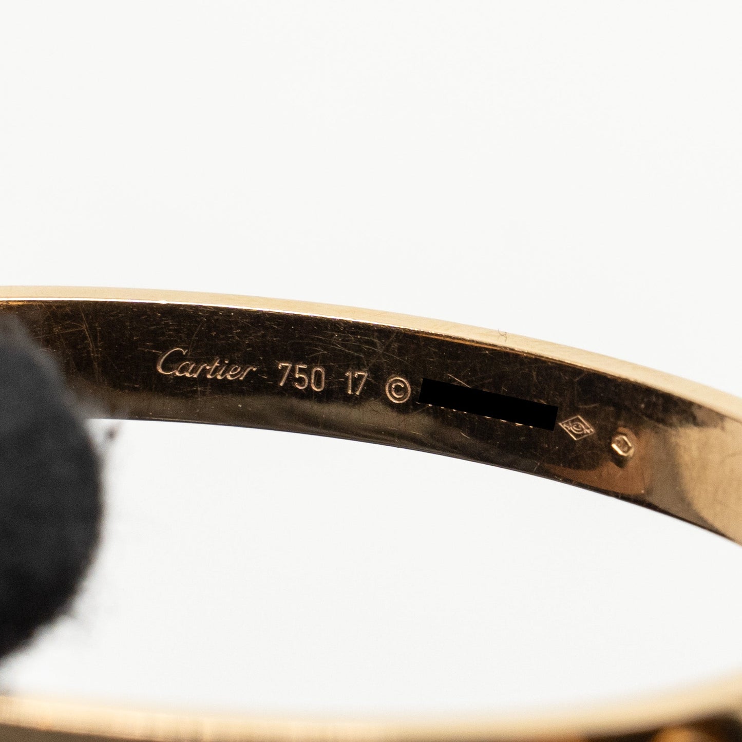 Cartier Size 17 Love Bracelet Rose Gold