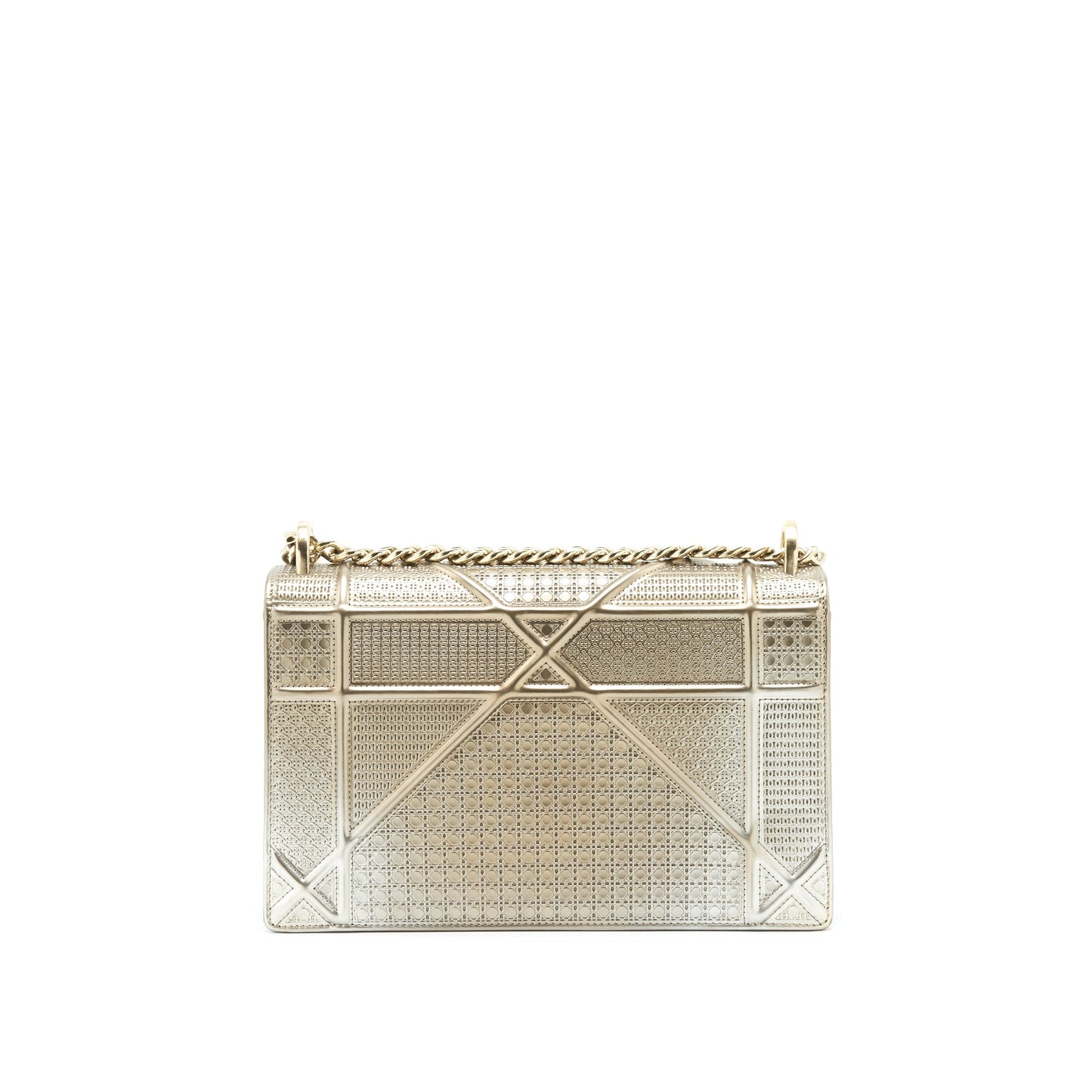Luxury Dior Medium Luxury Diorama Metallic Light Gold With GHW