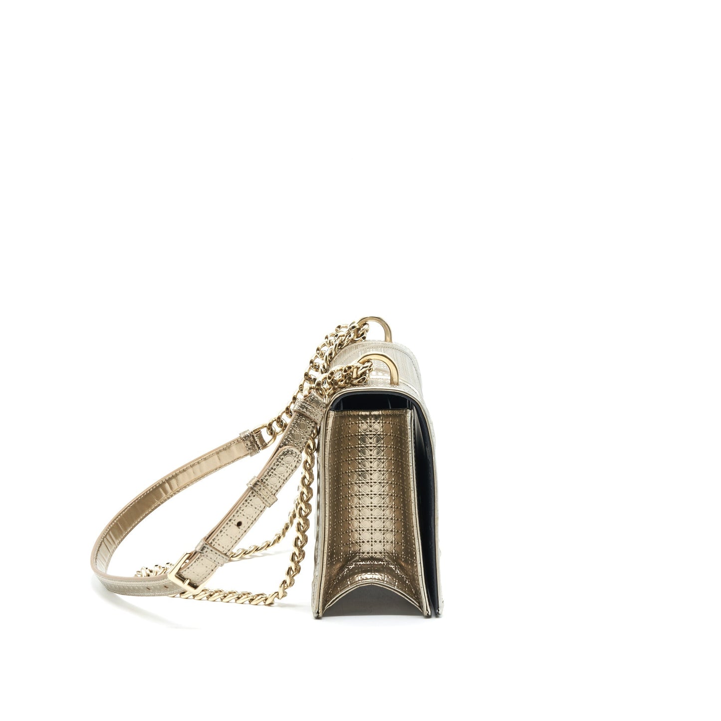 Luxury Dior Medium Luxury Diorama Metallic Light Gold With GHW