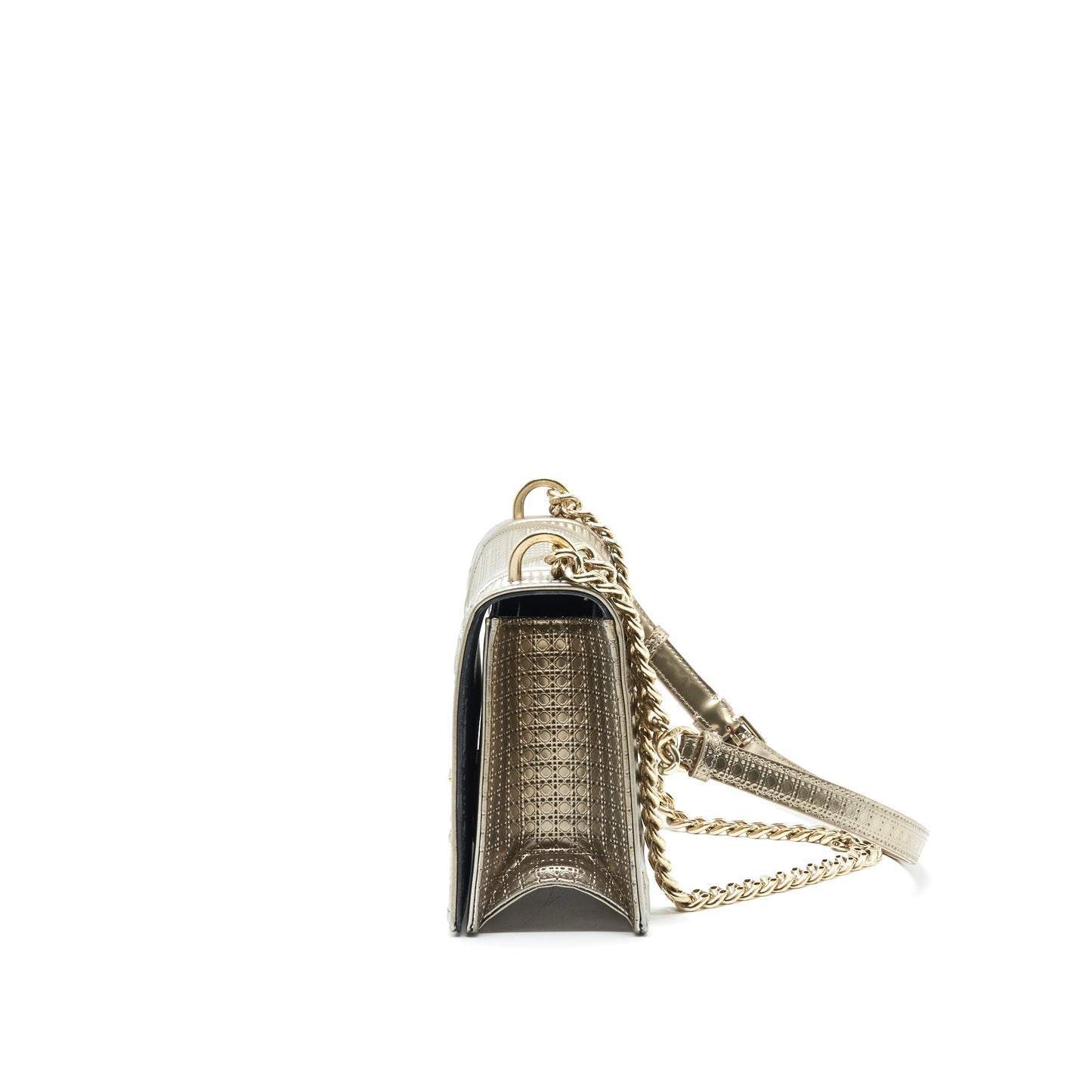 Luxury Dior Medium Luxury Diorama Metallic Light Gold With GHW