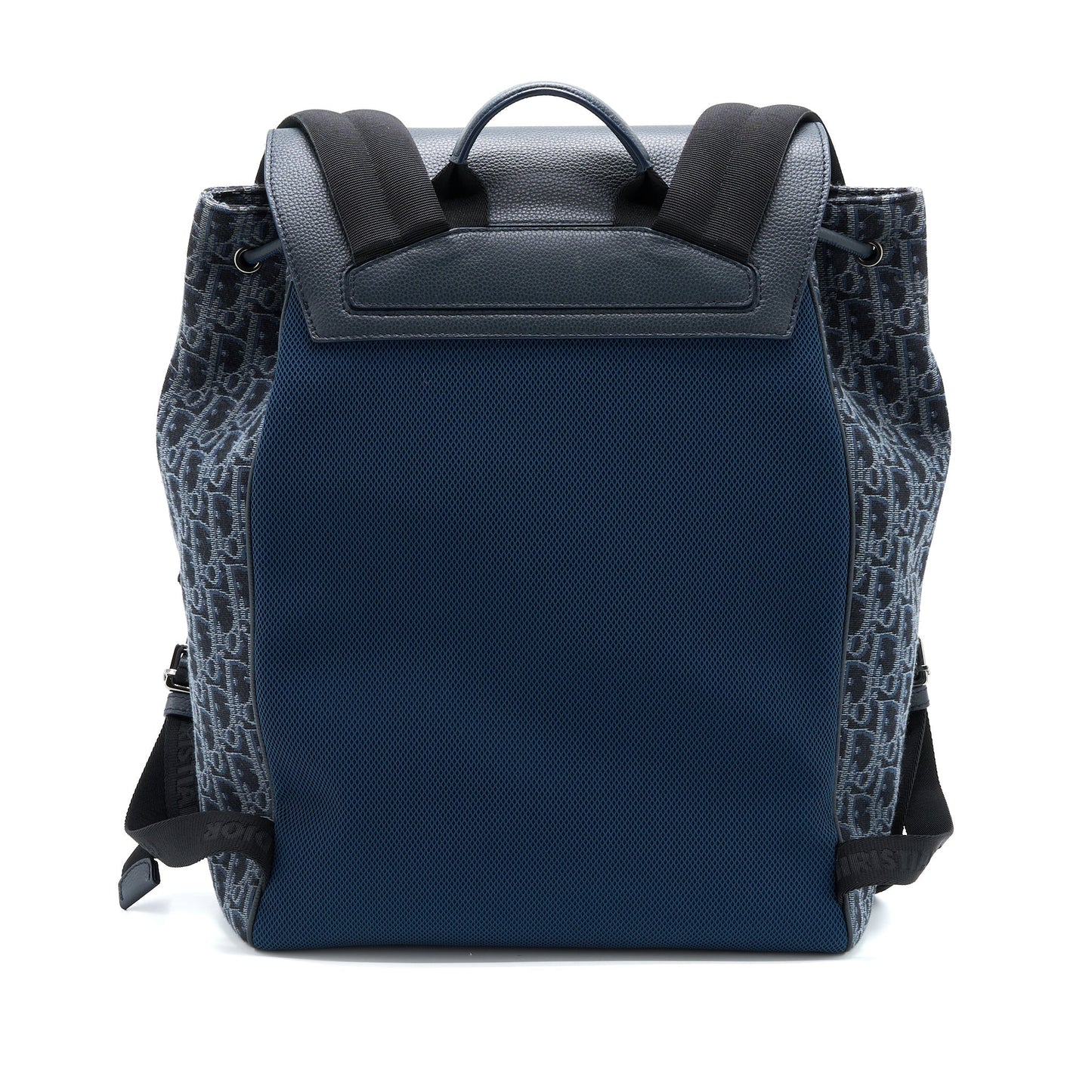 Luxury Dior Homme Backpack Oblique Jacquard Canvas/Leather Grey SHW