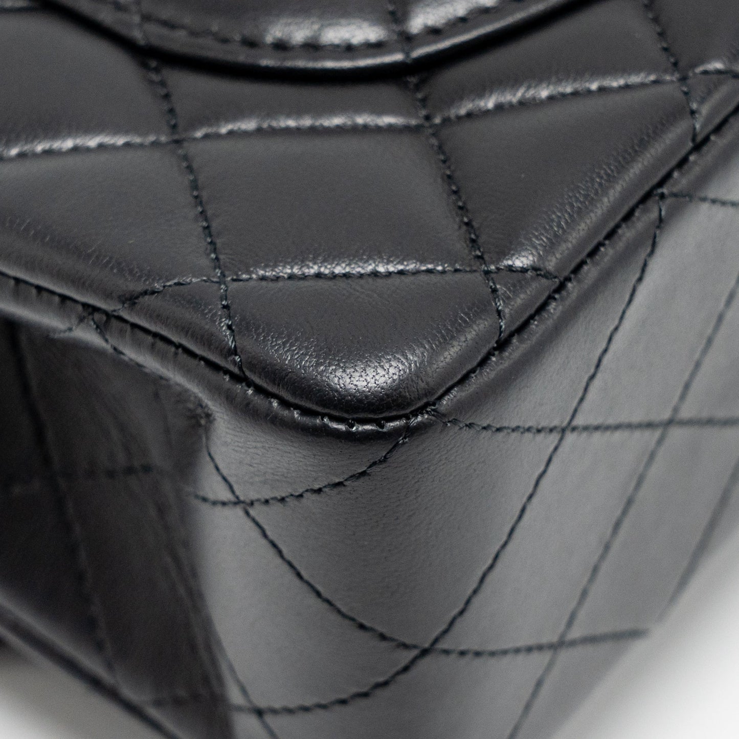 Chanel small Classic Double Flap Bag Lambskin Black GHW