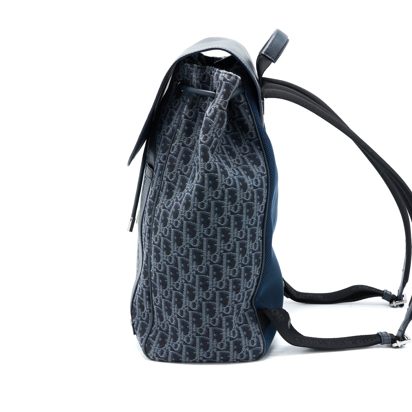 Luxury Dior Homme Backpack Oblique Jacquard Canvas/Leather Grey SHW