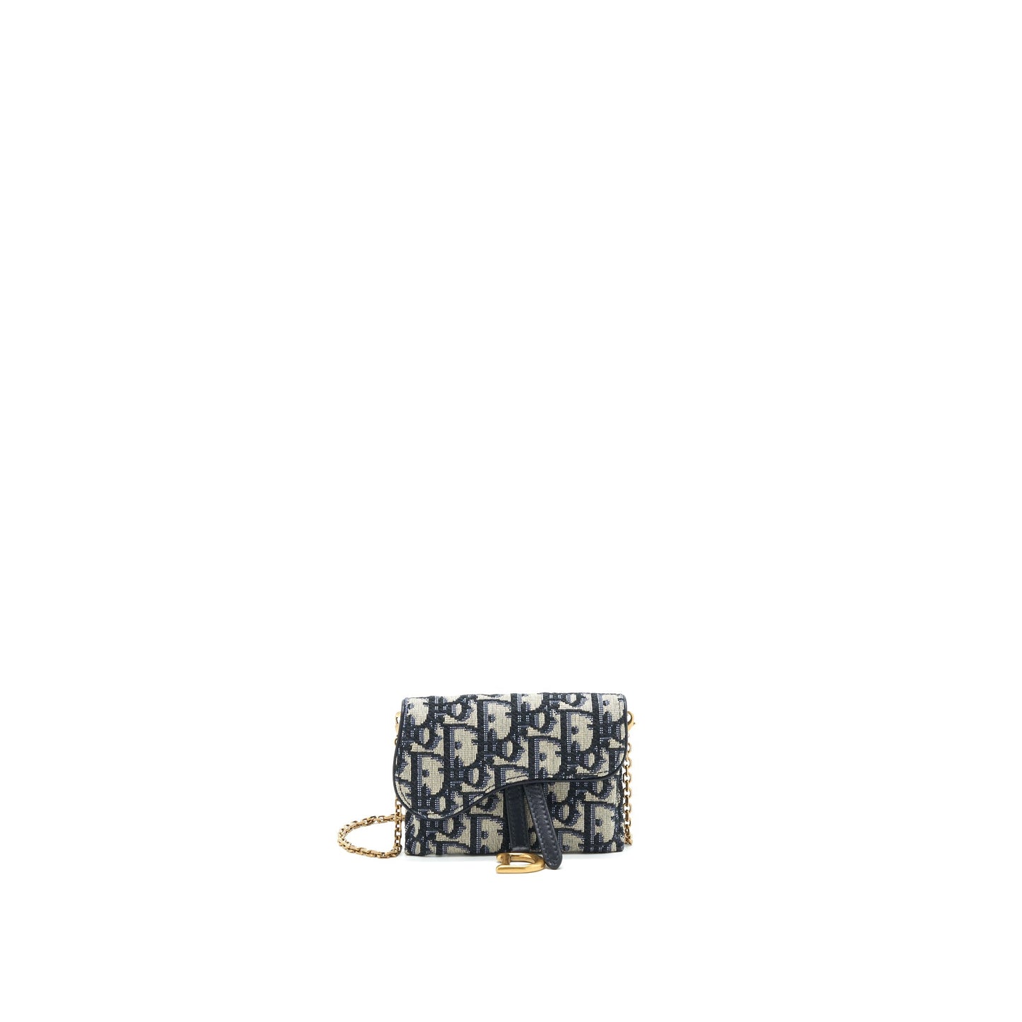 Luxury Dior Mini Saddle Pouch with Chain