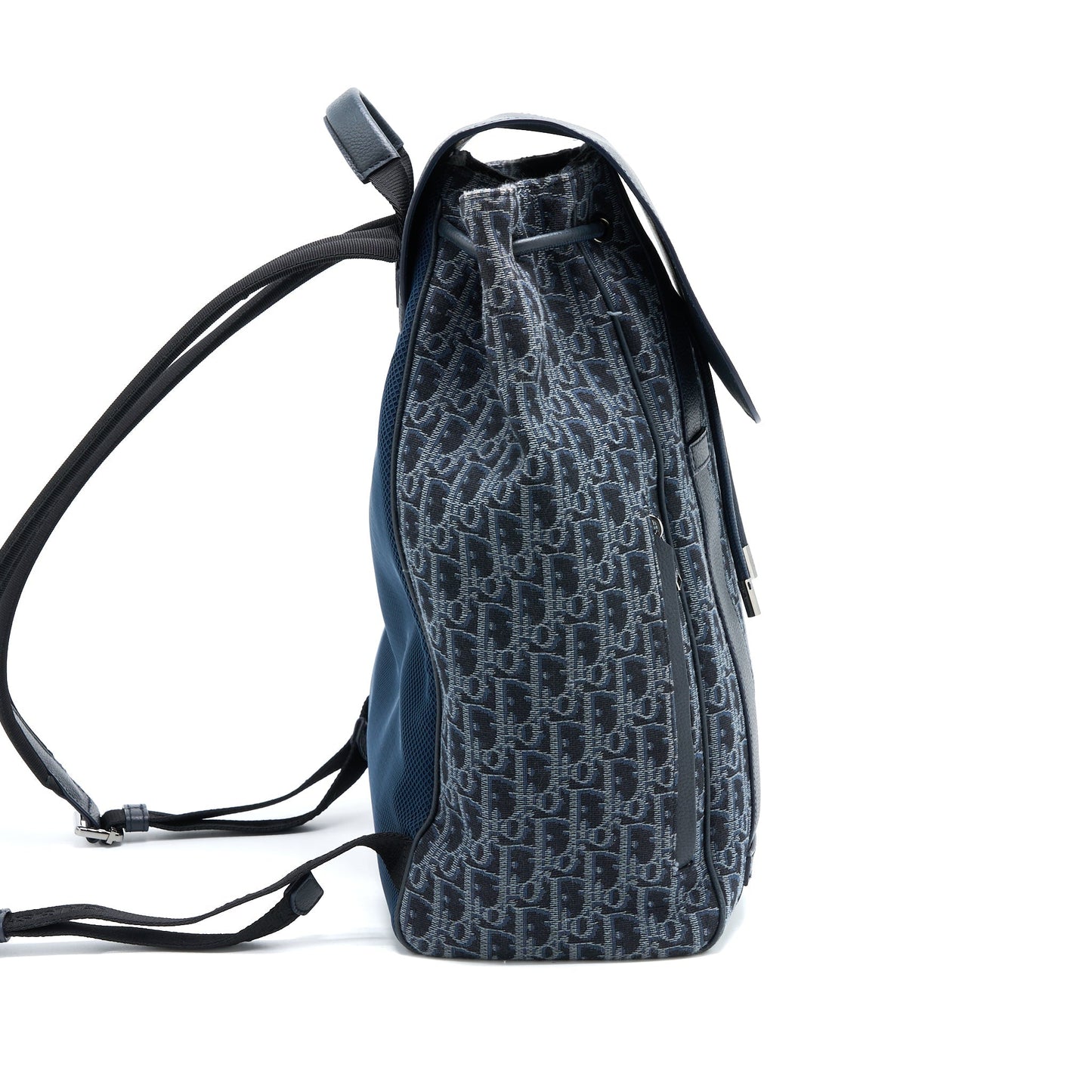 Luxury Dior Homme Backpack Oblique Jacquard Canvas/Leather Grey SHW