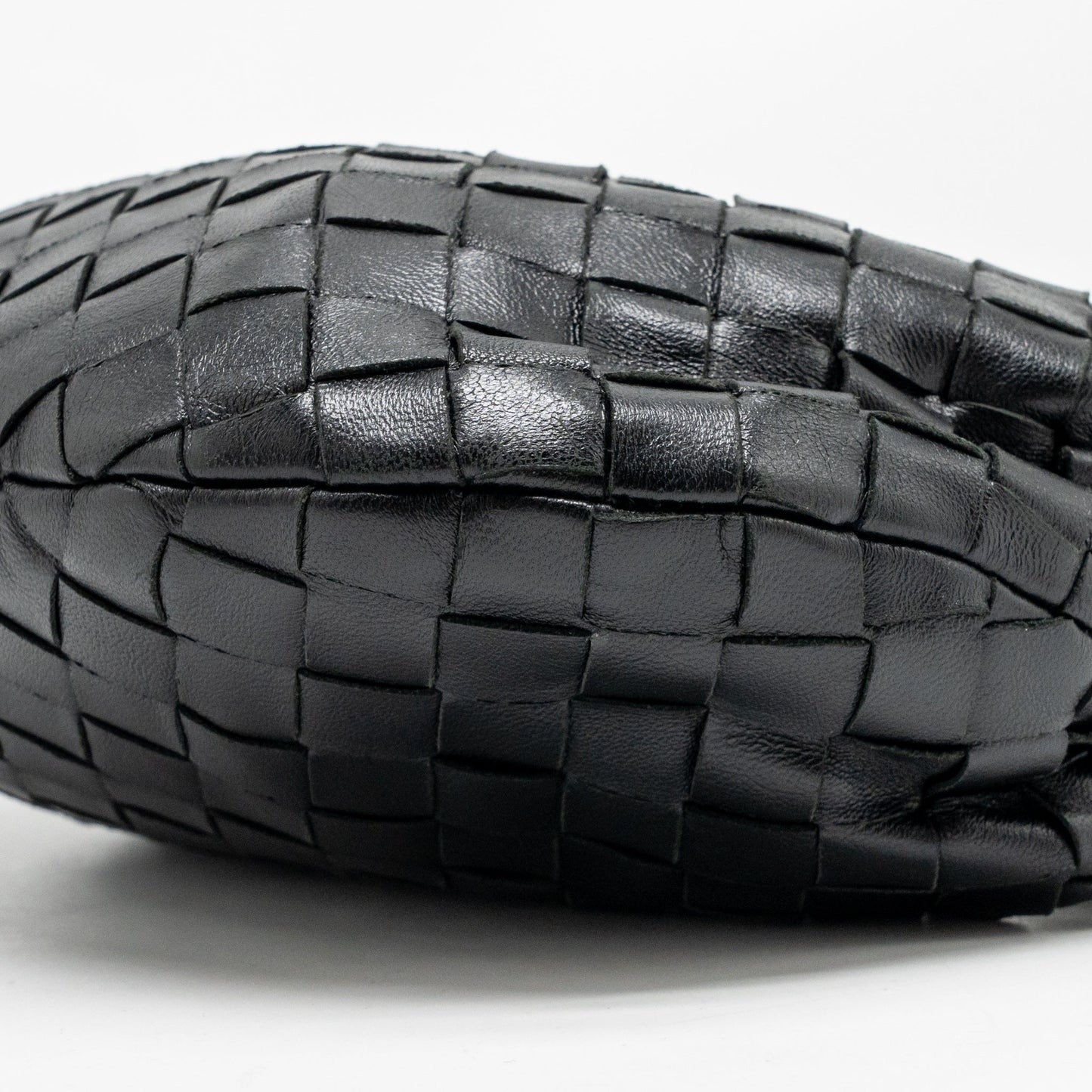 Bottega Veneta Mini Jodie Lambskin Black shw