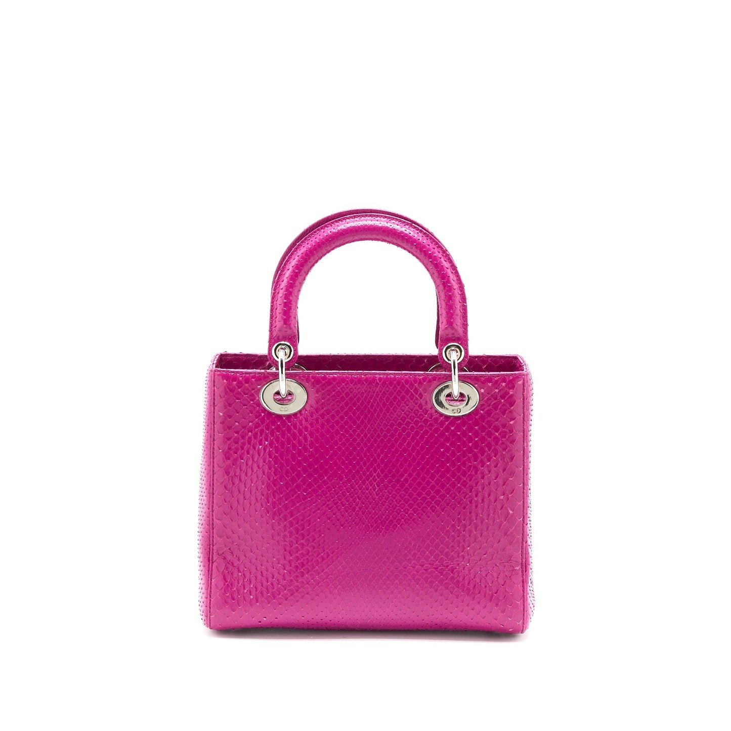 Luxury Dior Medium Lady Luxury Dior Python Pink SHW