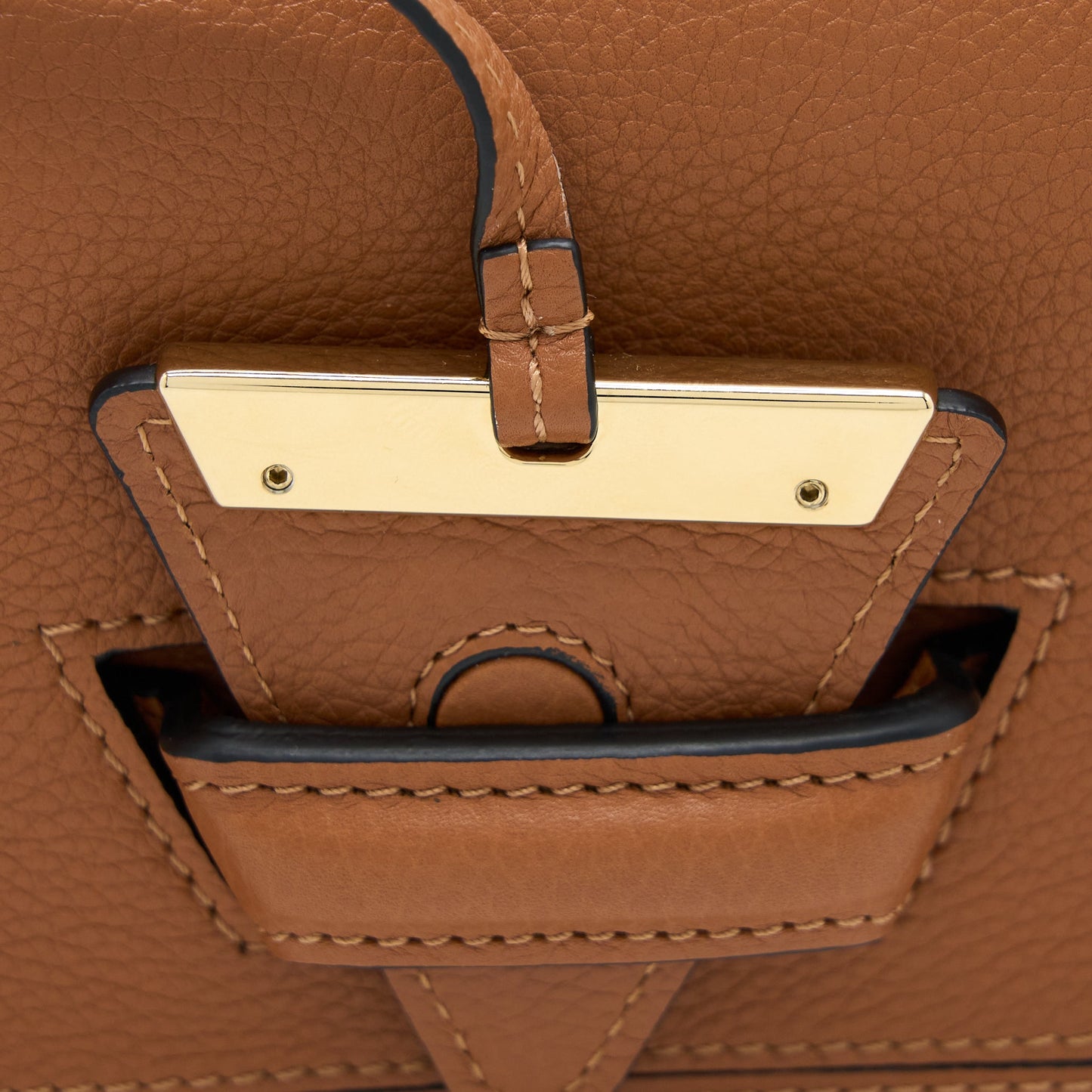 Loewe Mini Barcelona Bag Tan GHW