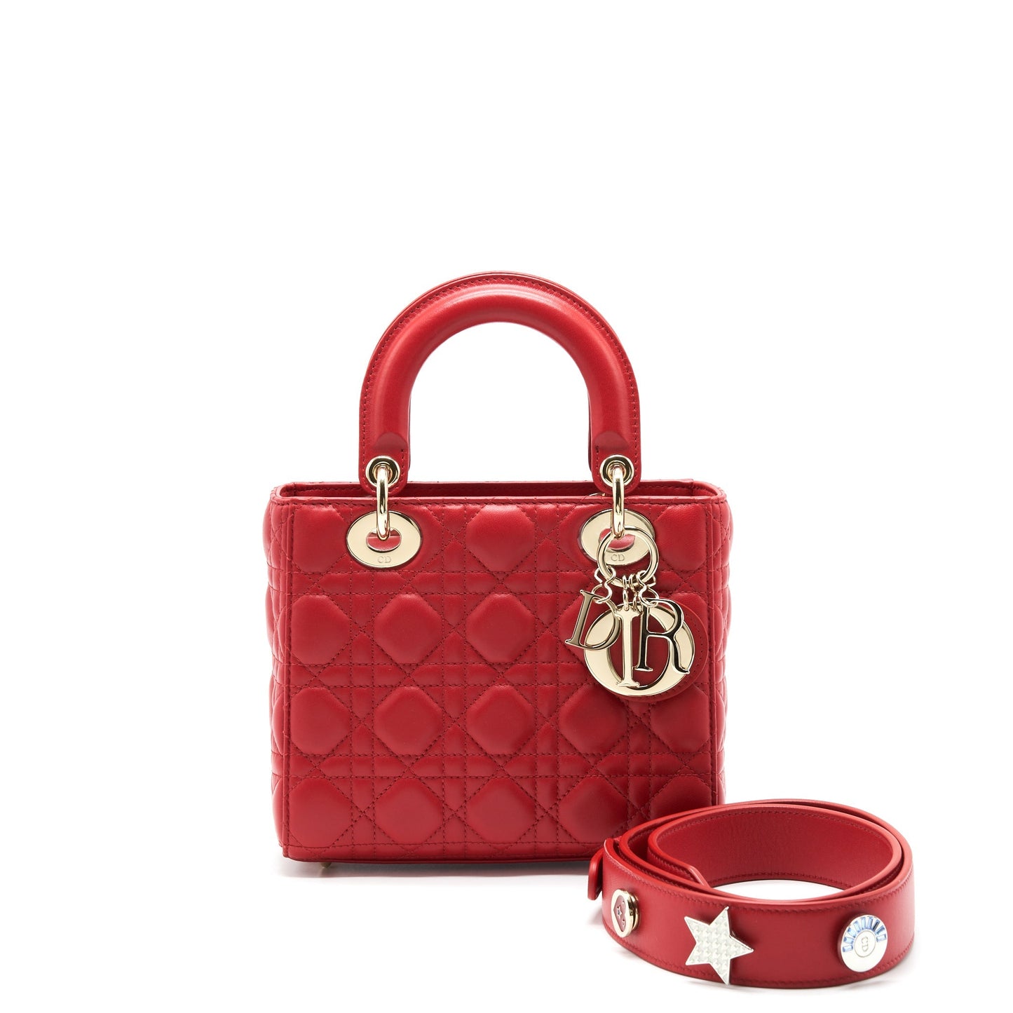 Luxury Dior Small lady Luxury Dior Bag In Red GHW