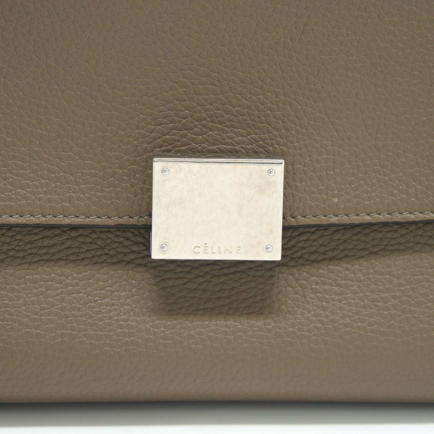 Celine Trapeze Bag Calfskin Grey SHW