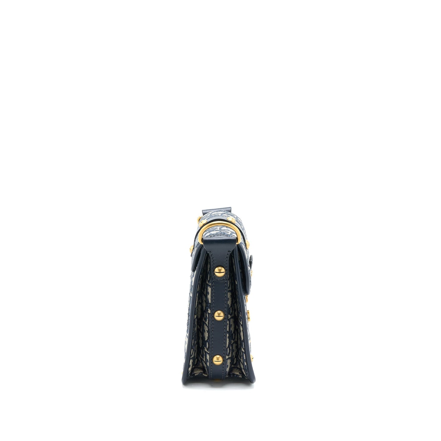 Luxury Dior Addict Vertical Messenger Bag Oblique Canvas Blue GHW