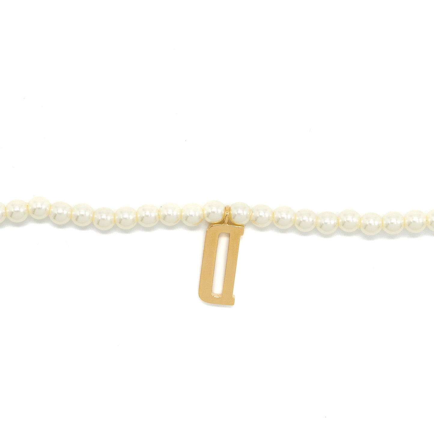 Luxury Dior Revolution Necklace Resin Pearls GHW