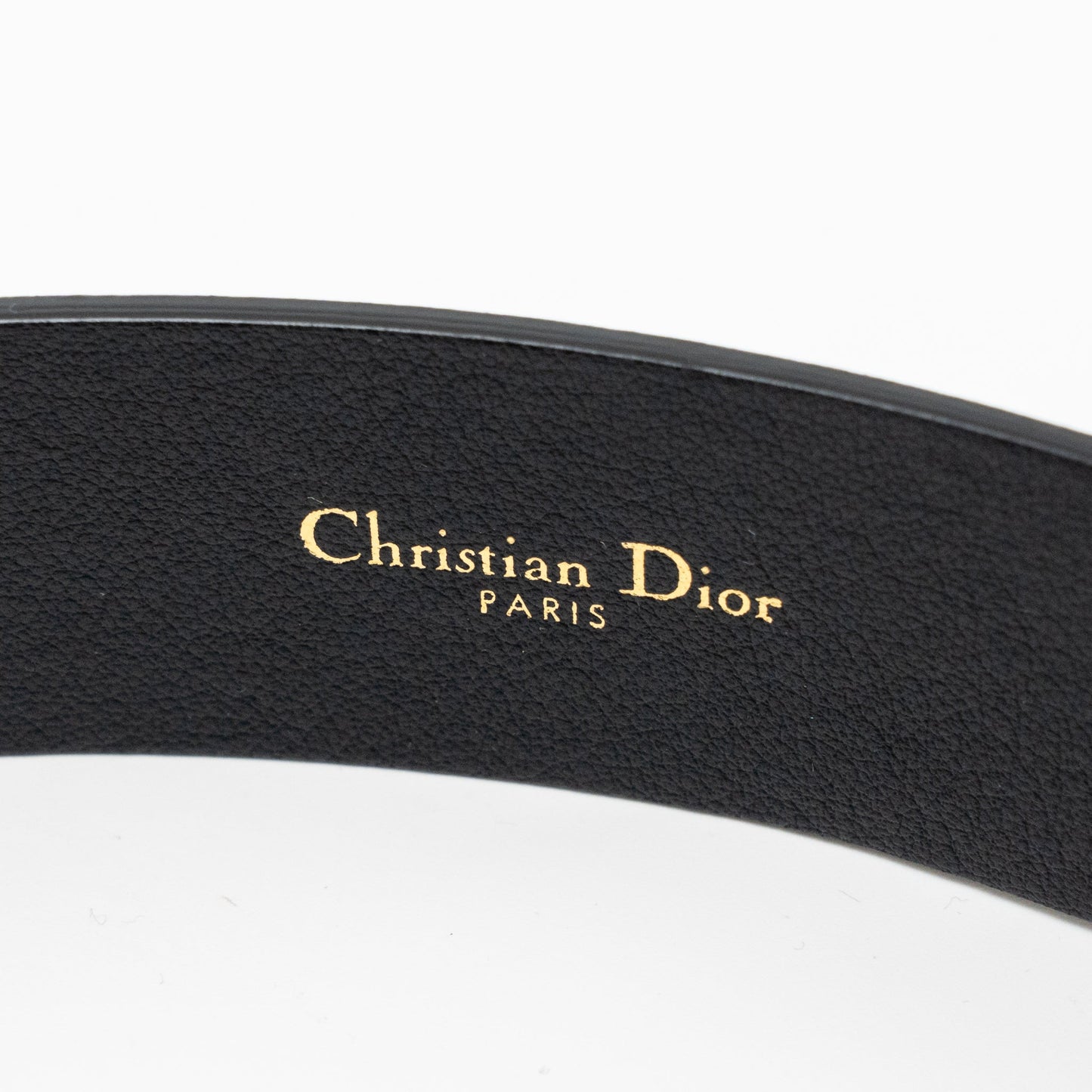 Dior size 75 30 Montaigne belt leather black GHW